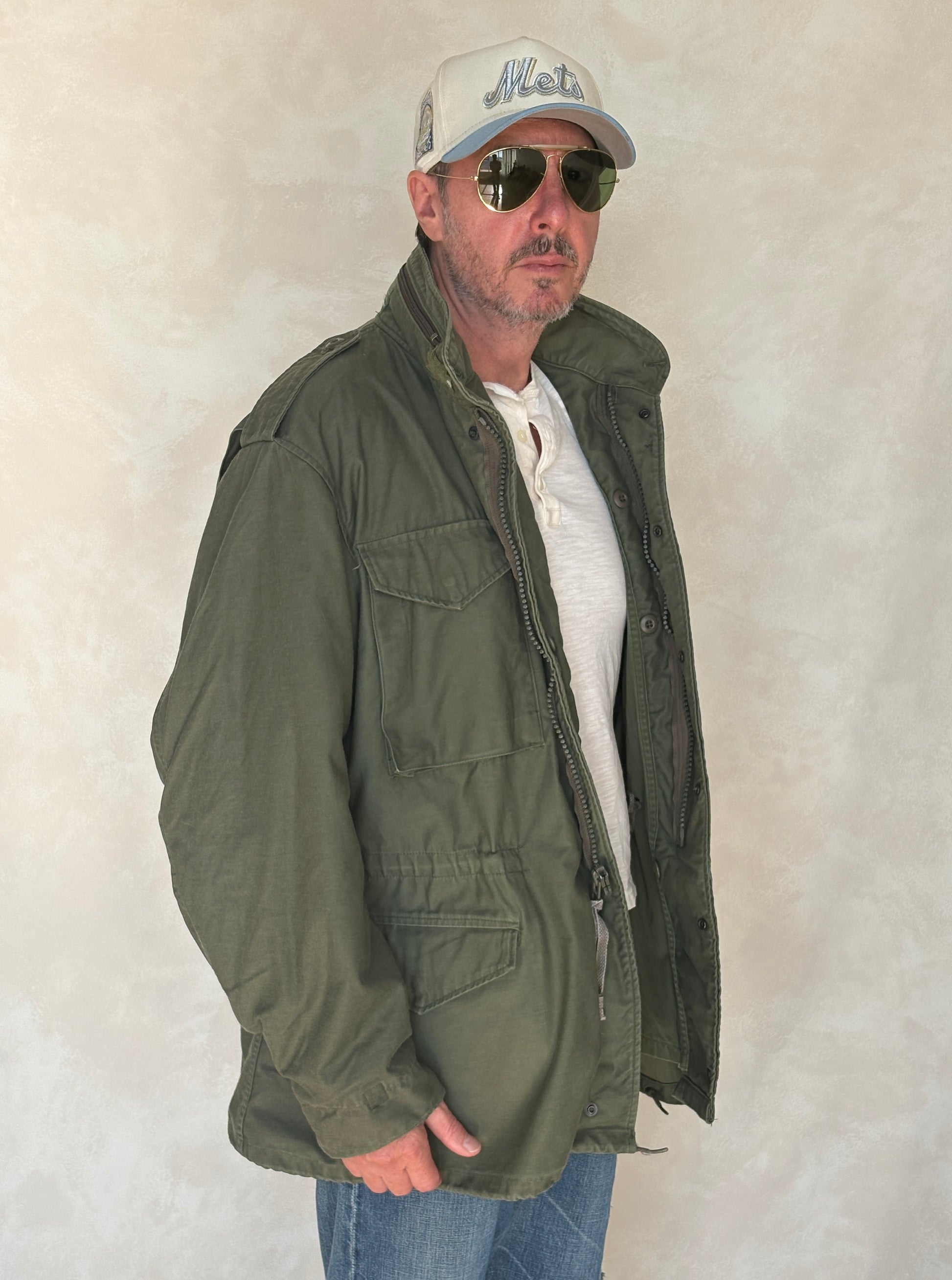 Large Long . Authentic USMC 1987 US M-65 field jacket Military - USA Vintage Bcn