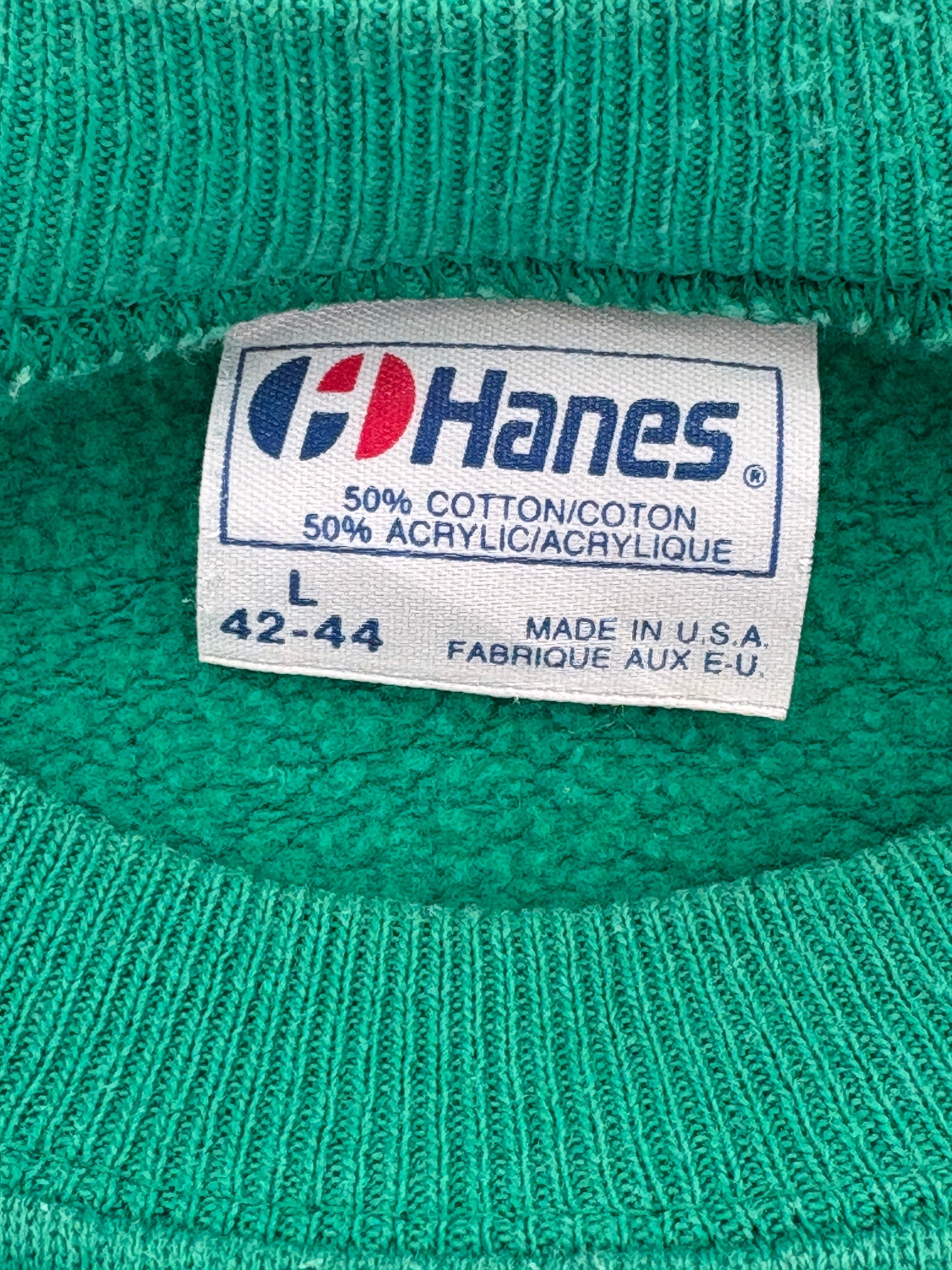 Size L 80s Crew Sweatshirt Made In USA By Hanes - USA Vintage Bcn