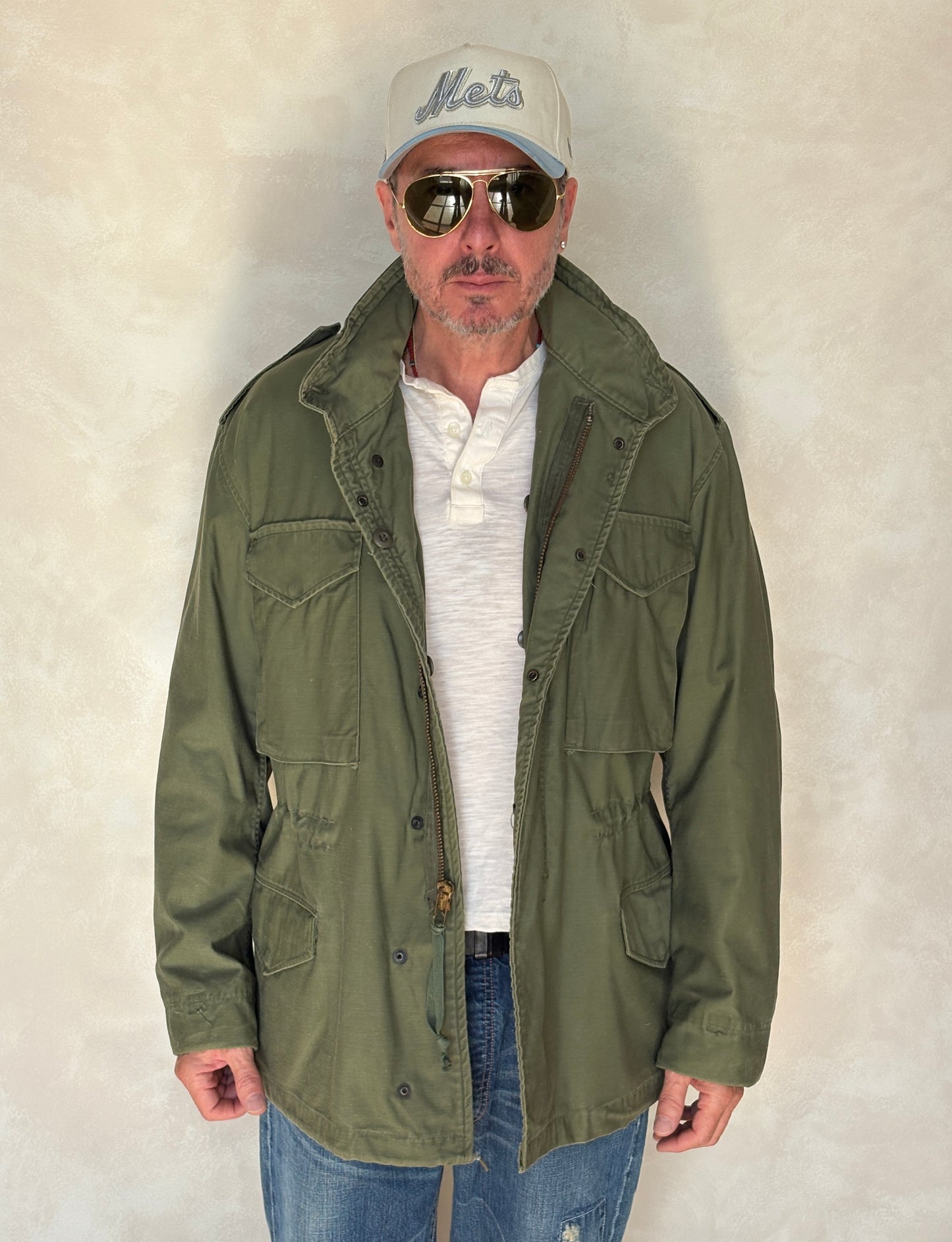Large Reg. Authentic 1975 US army M-65 field jacket Military - USA Vintage Bcn