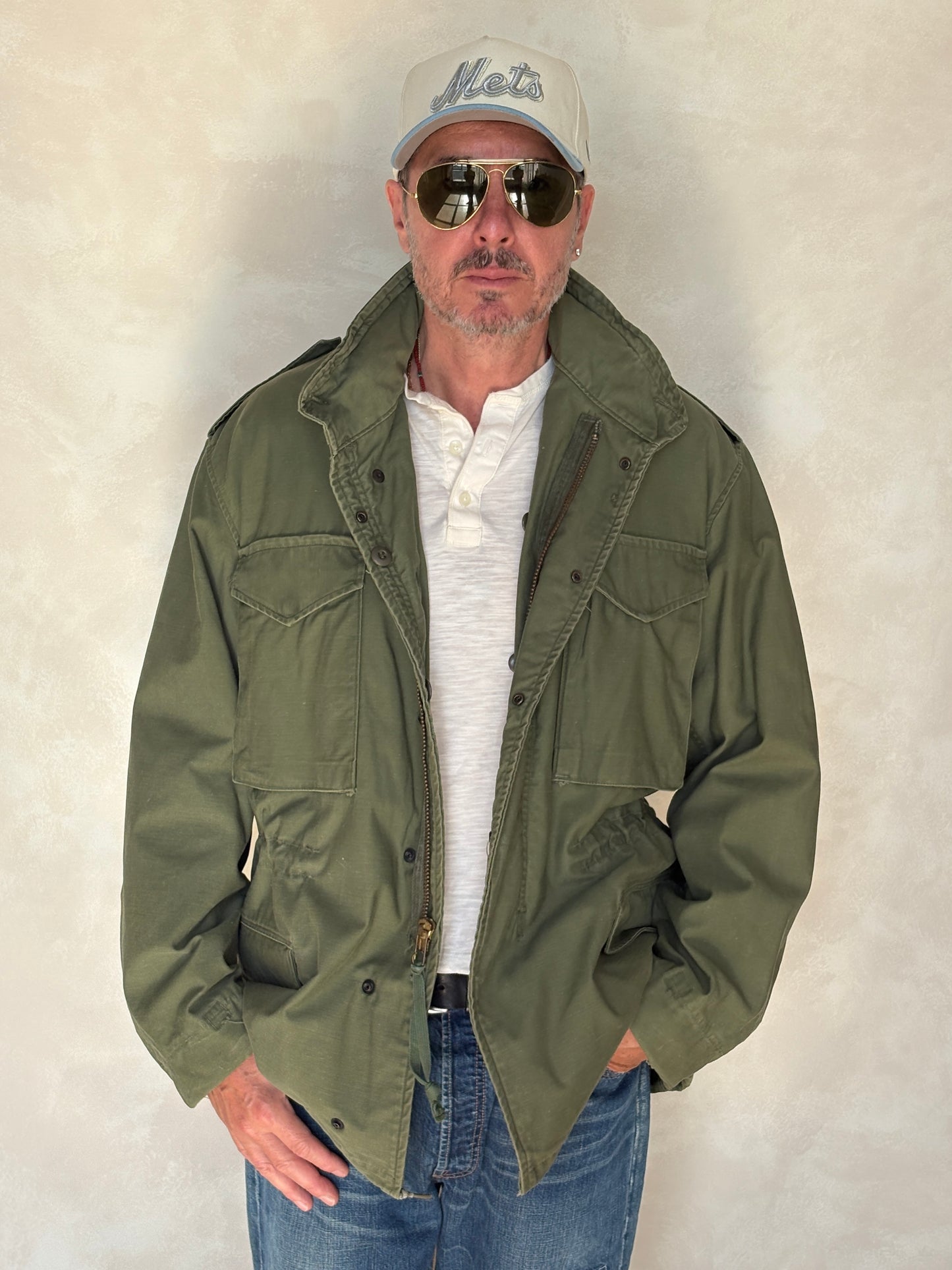Large Reg. Authentic 1975 US army M-65 field jacket Military - USA Vintage Bcn