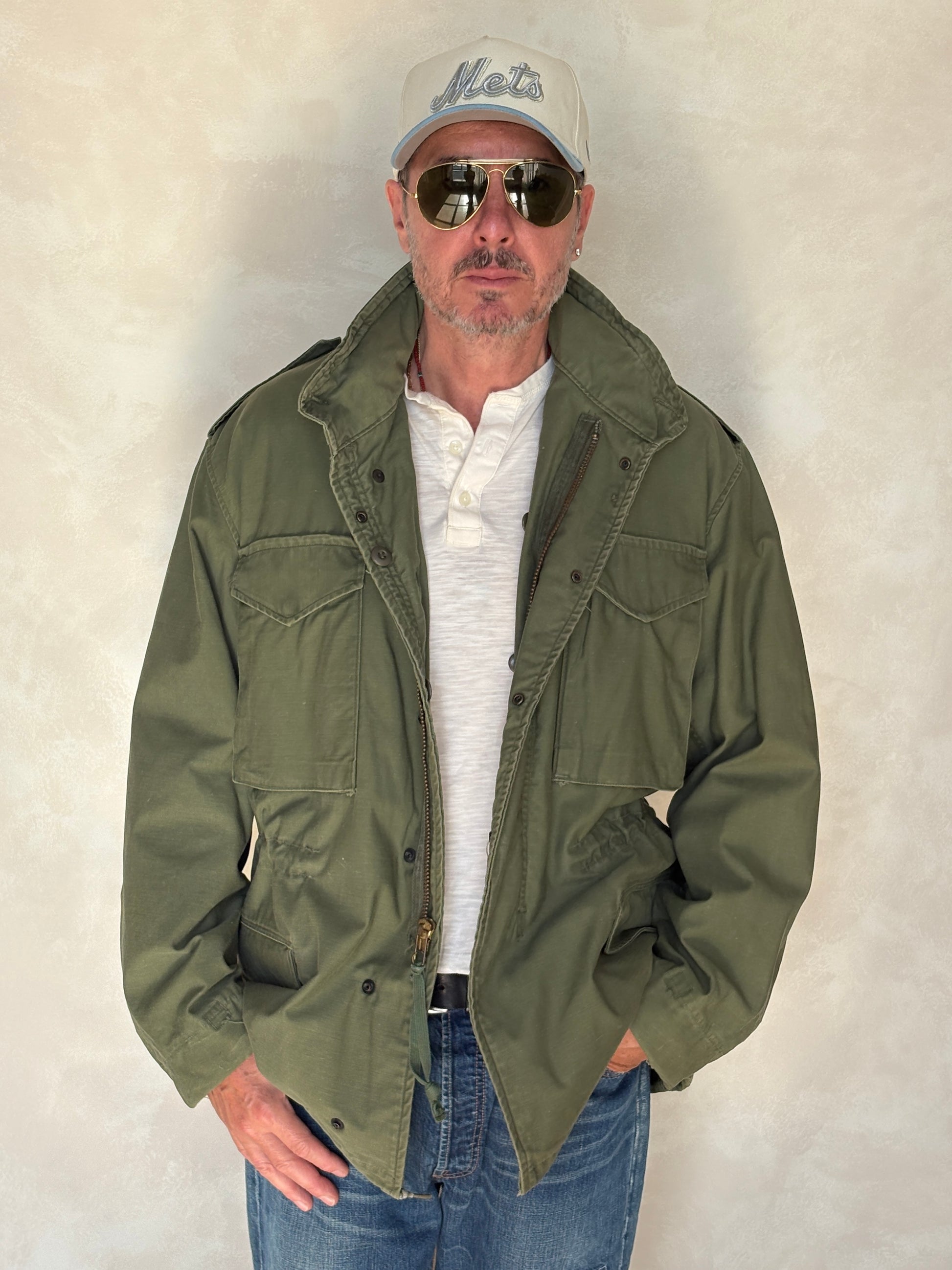 Large Reg. Authentic 1975 US army M-65 field jacket Military - USA Vintage Bcn