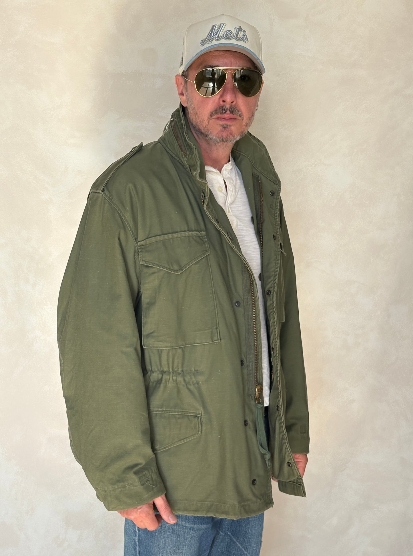 Large Reg. Authentic 1975 US army M-65 field jacket Military - USA Vintage Bcn