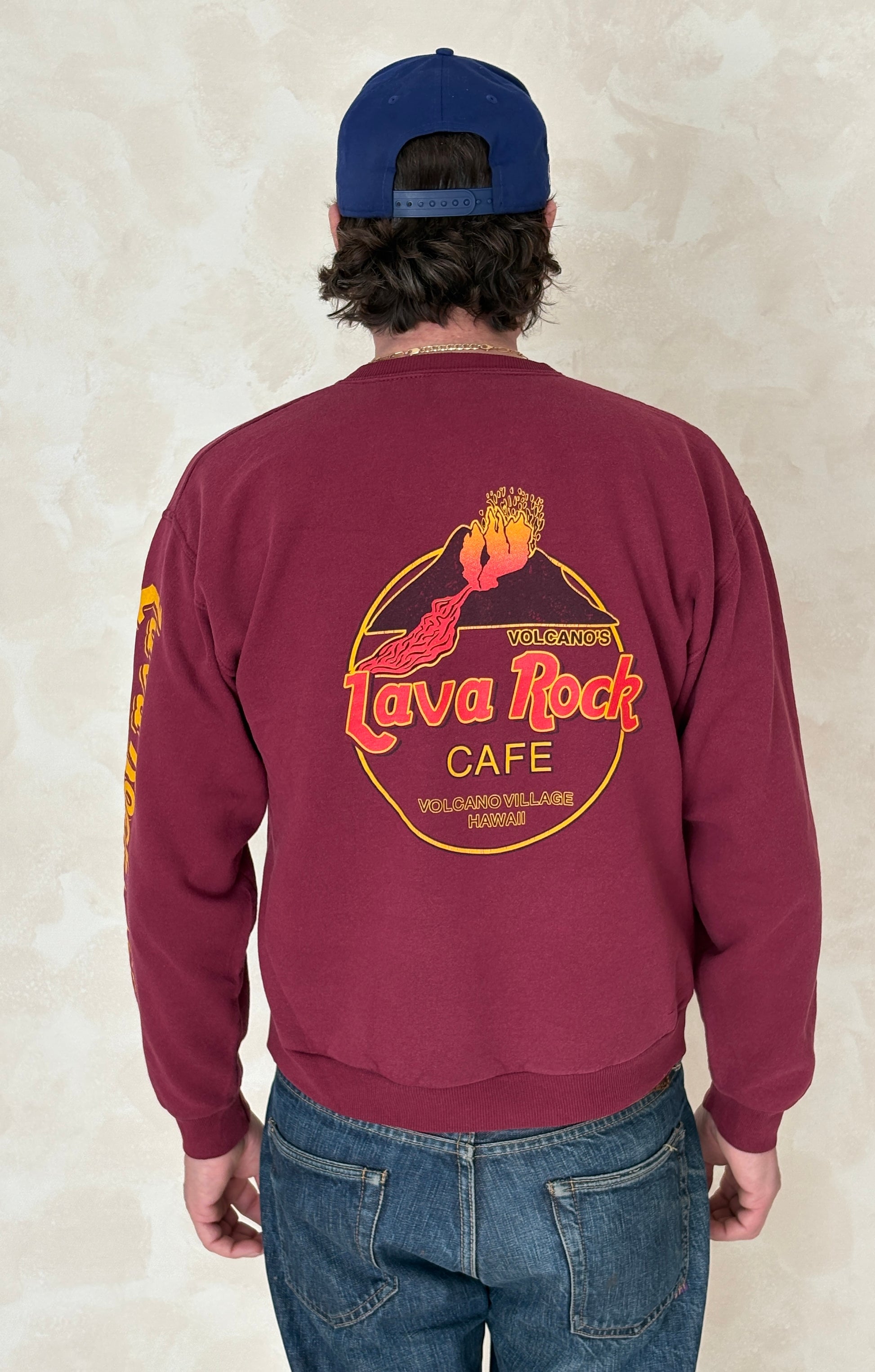 cafe rock sweatshirt, vintage crewneck, medium pullover, retro rock sweater, vintage casual wear, 90s sweatshirt,