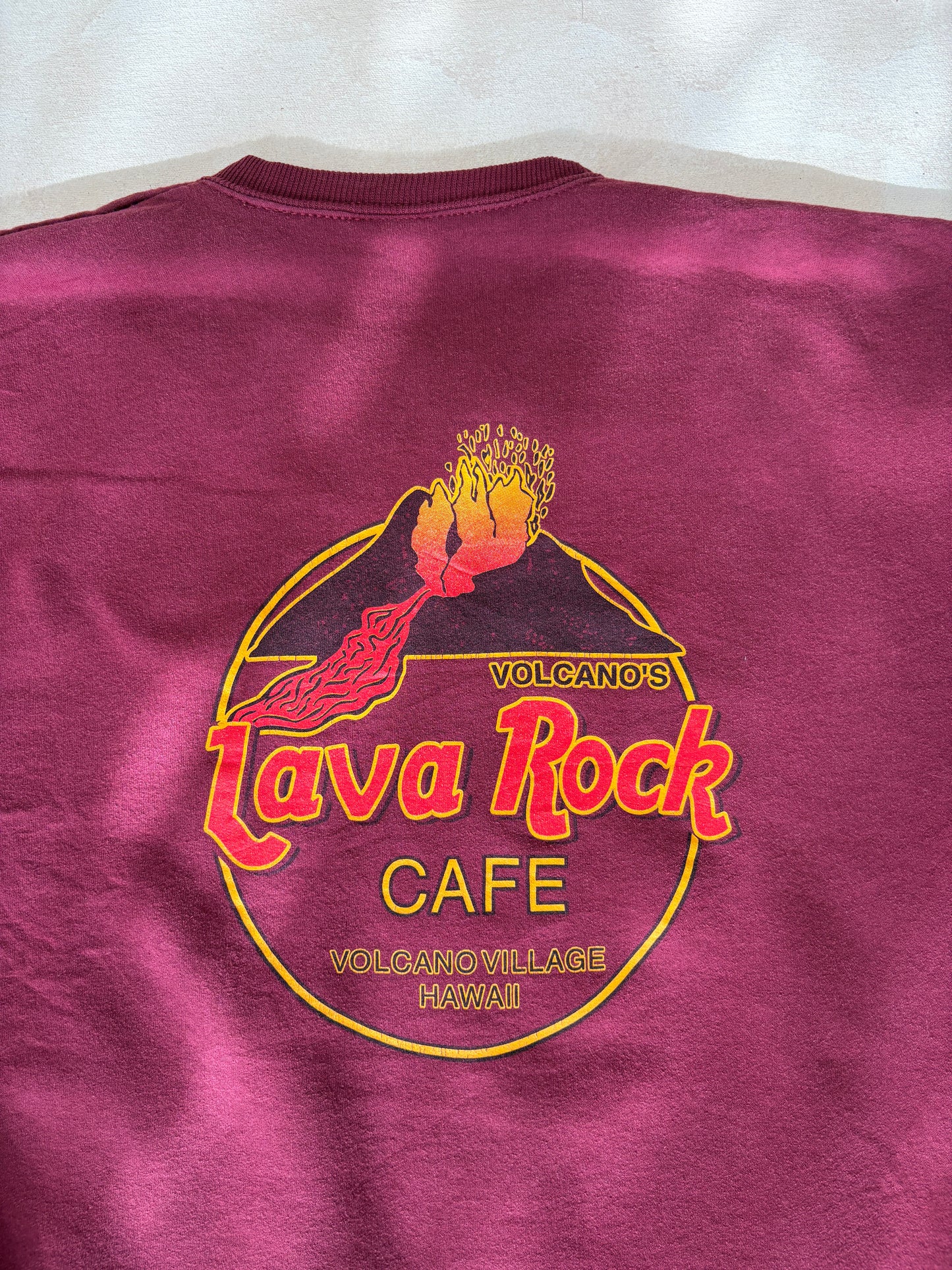 cafe rock sweatshirt, vintage crewneck, medium pullover, retro rock sweater, vintage casual wear, 90s sweatshirt,