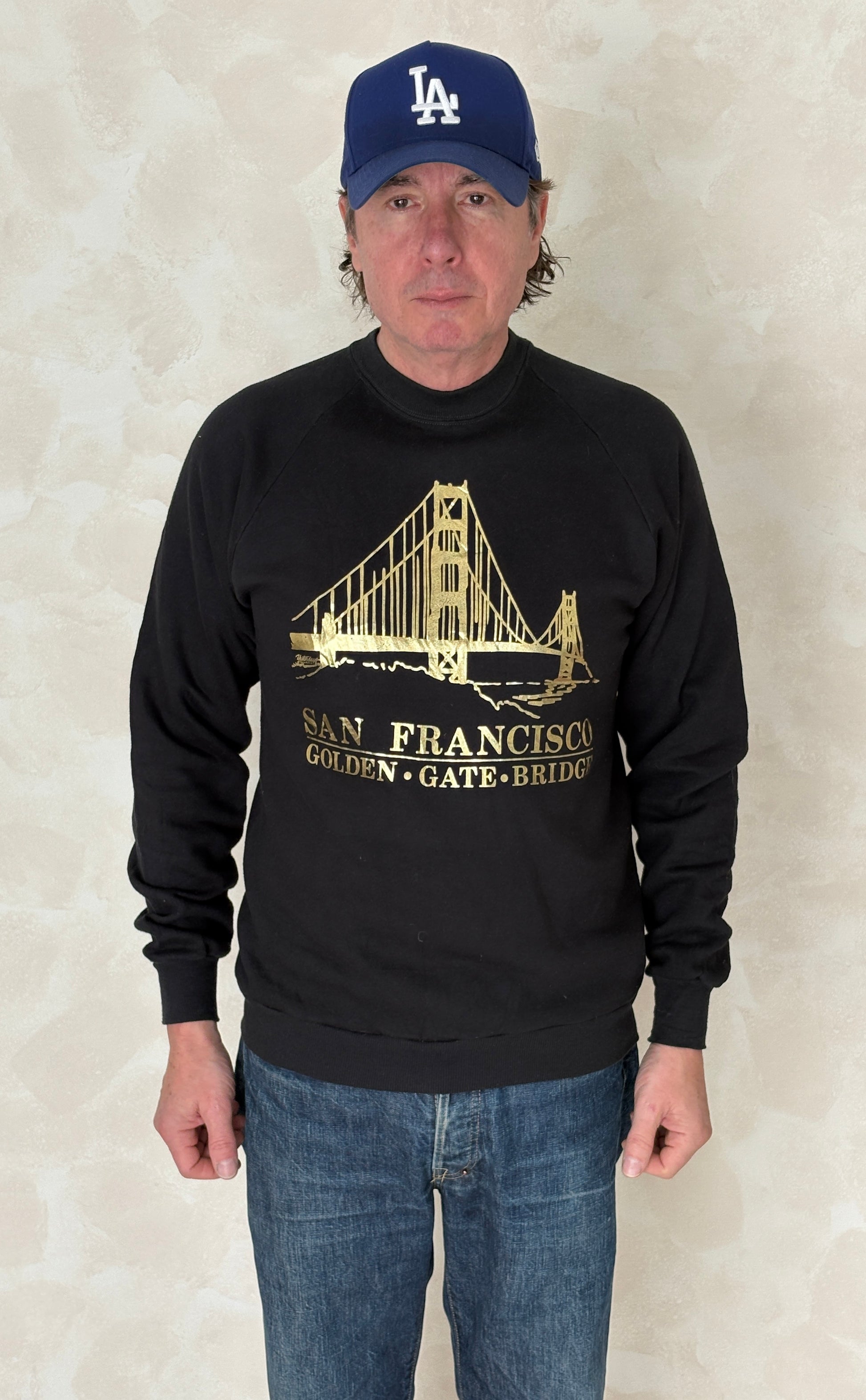 Size L Crew NeckSan Francisco Made in USA By Jerzees - USA Vintage Bcn