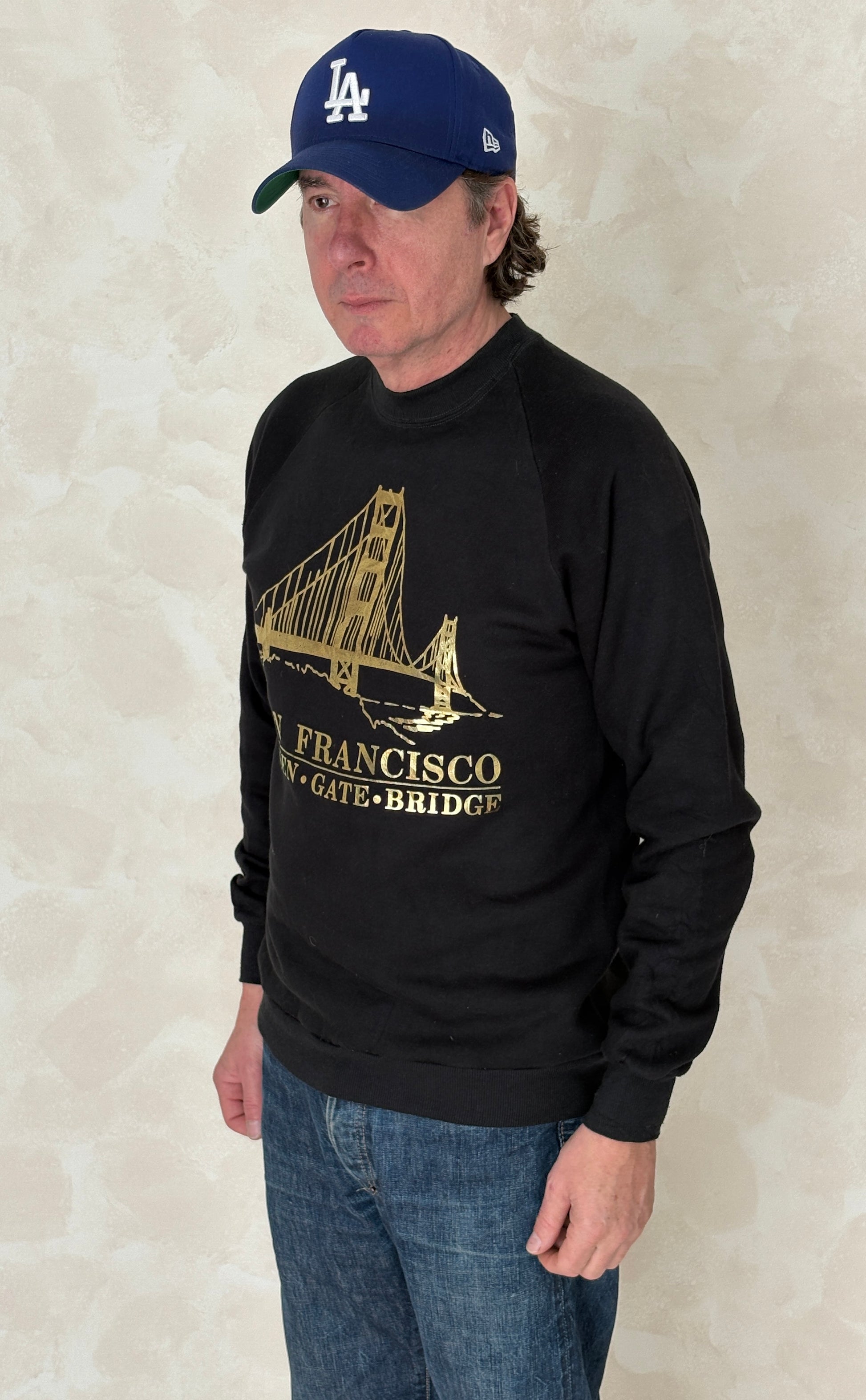 Size L Crew NeckSan Francisco Made in USA By Jerzees - USA Vintage Bcn