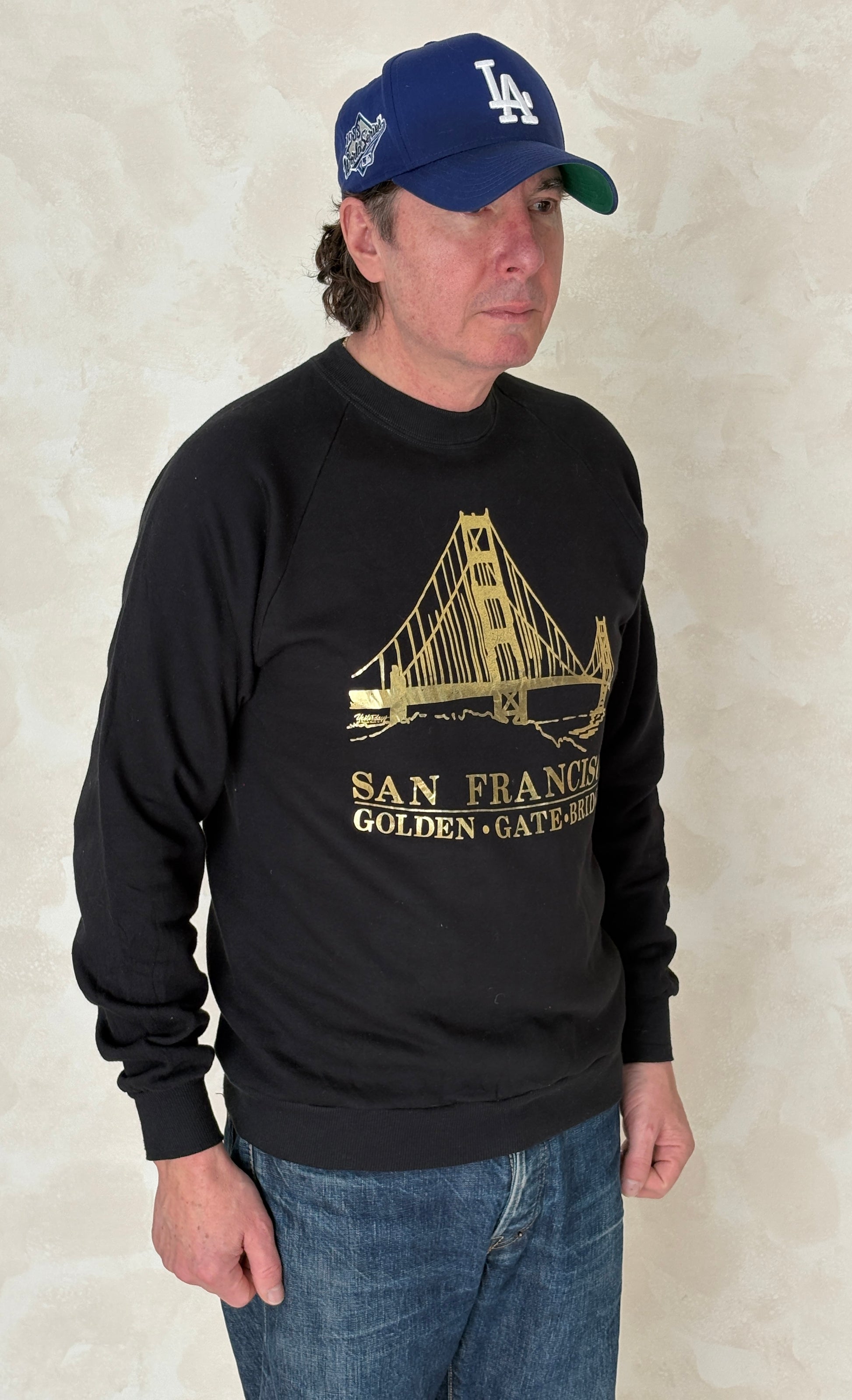 Size L Crew NeckSan Francisco Made in USA By Jerzees - USA Vintage Bcn