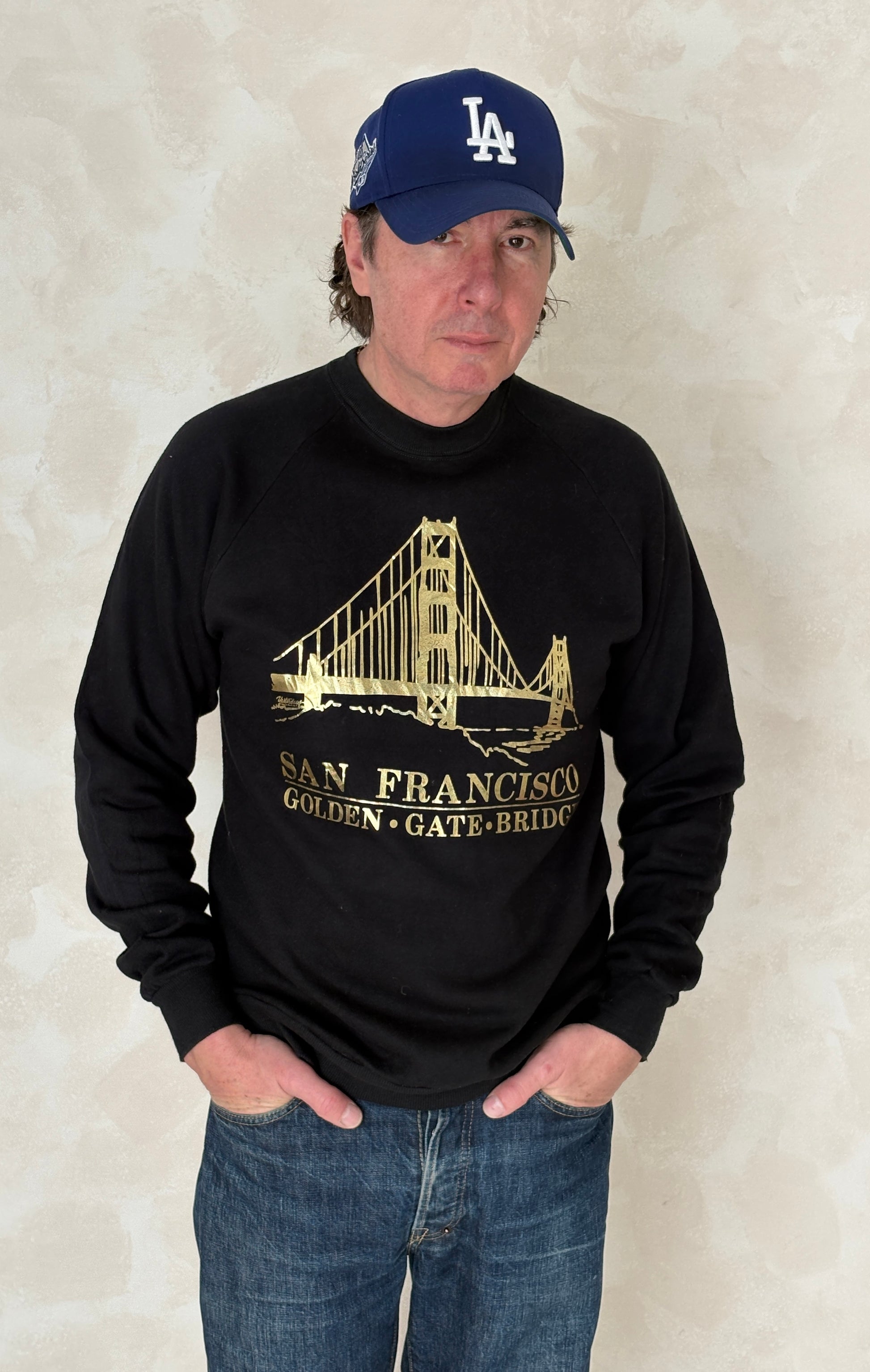 Size L Crew NeckSan Francisco Made in USA By Jerzees - USA Vintage Bcn
