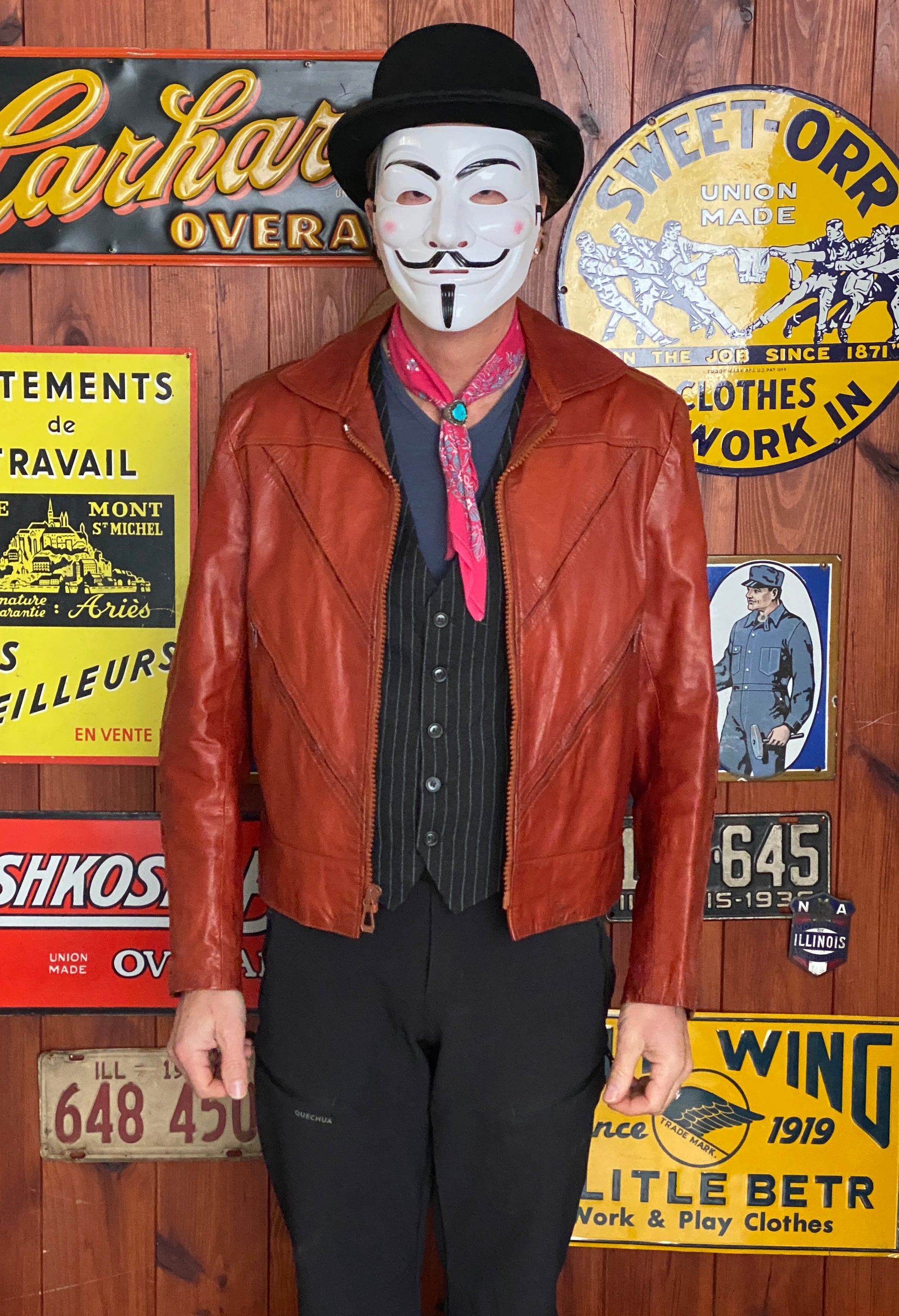 Vintage 70s Wilson Leather Jacket - Size 44 US (54 EU) | USA Vintage BCN