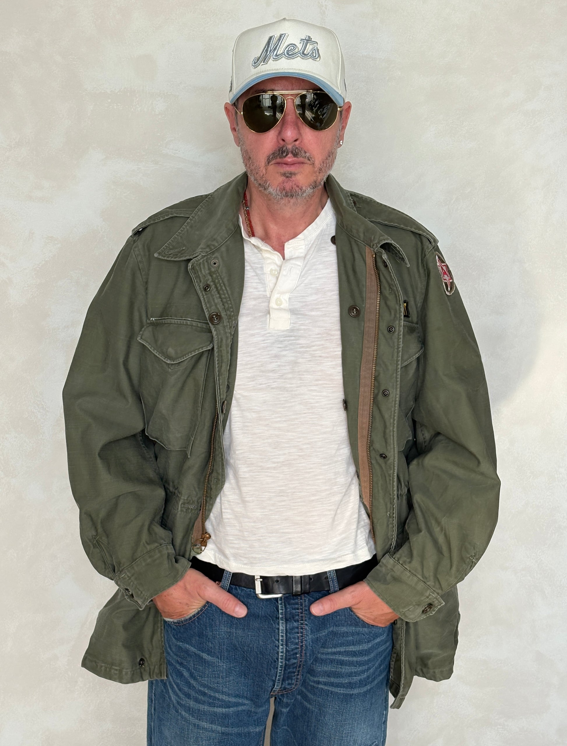 Med Long. Authentic 5th Army Vintage US Army M-51 OG-107 jacket. Military - USA Vintage Bcn