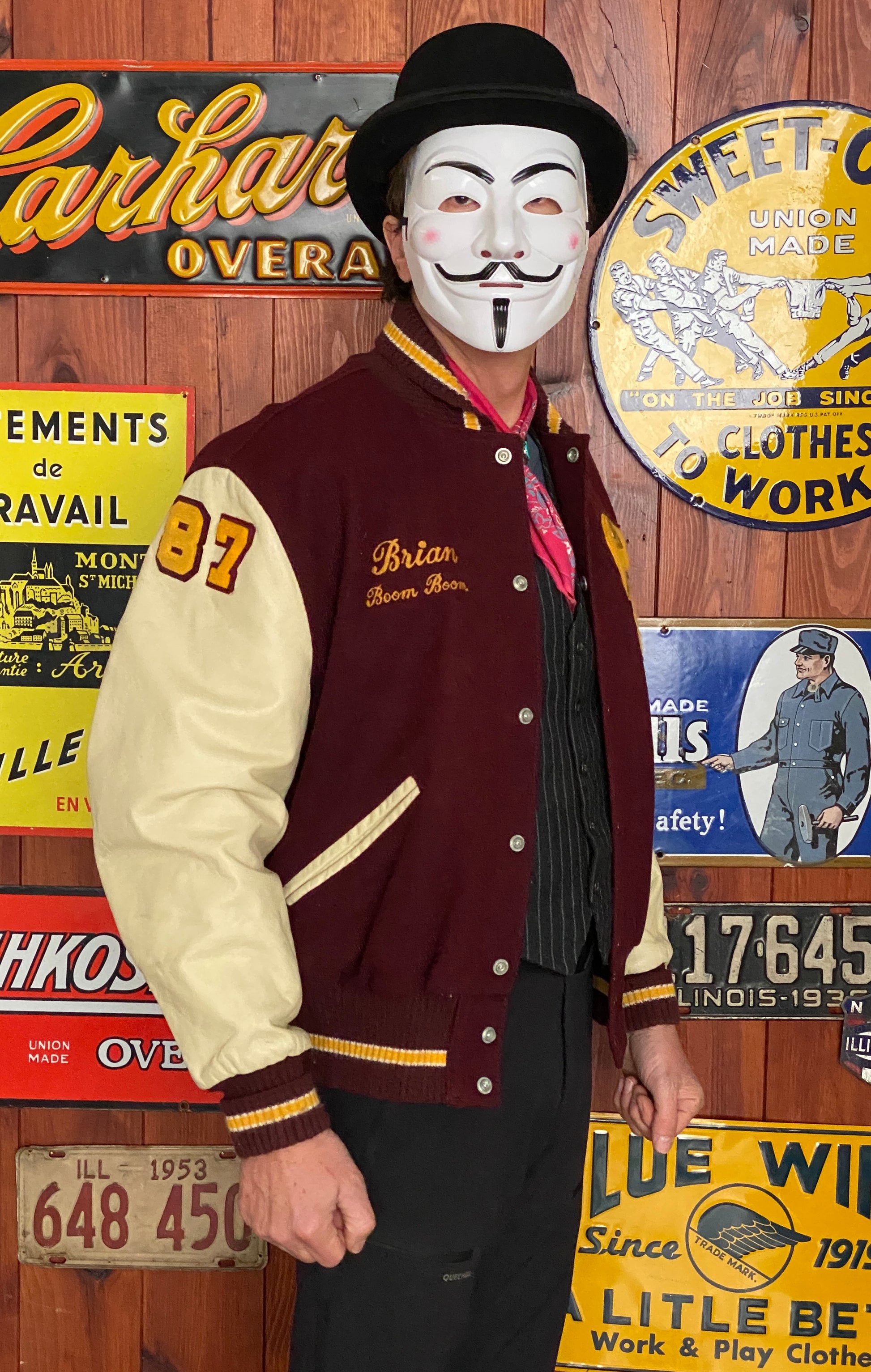 Vintage Varsity Jacket by Delong Size 46US / 56EU – Made in USA