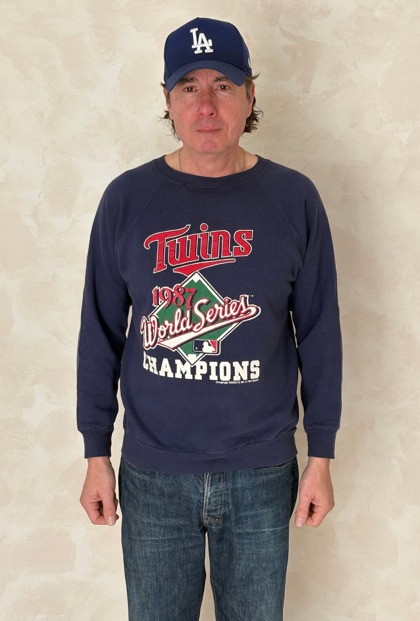 Size L Crew Neck Made in USA By Champion 1987 - USA Vintage Bcn