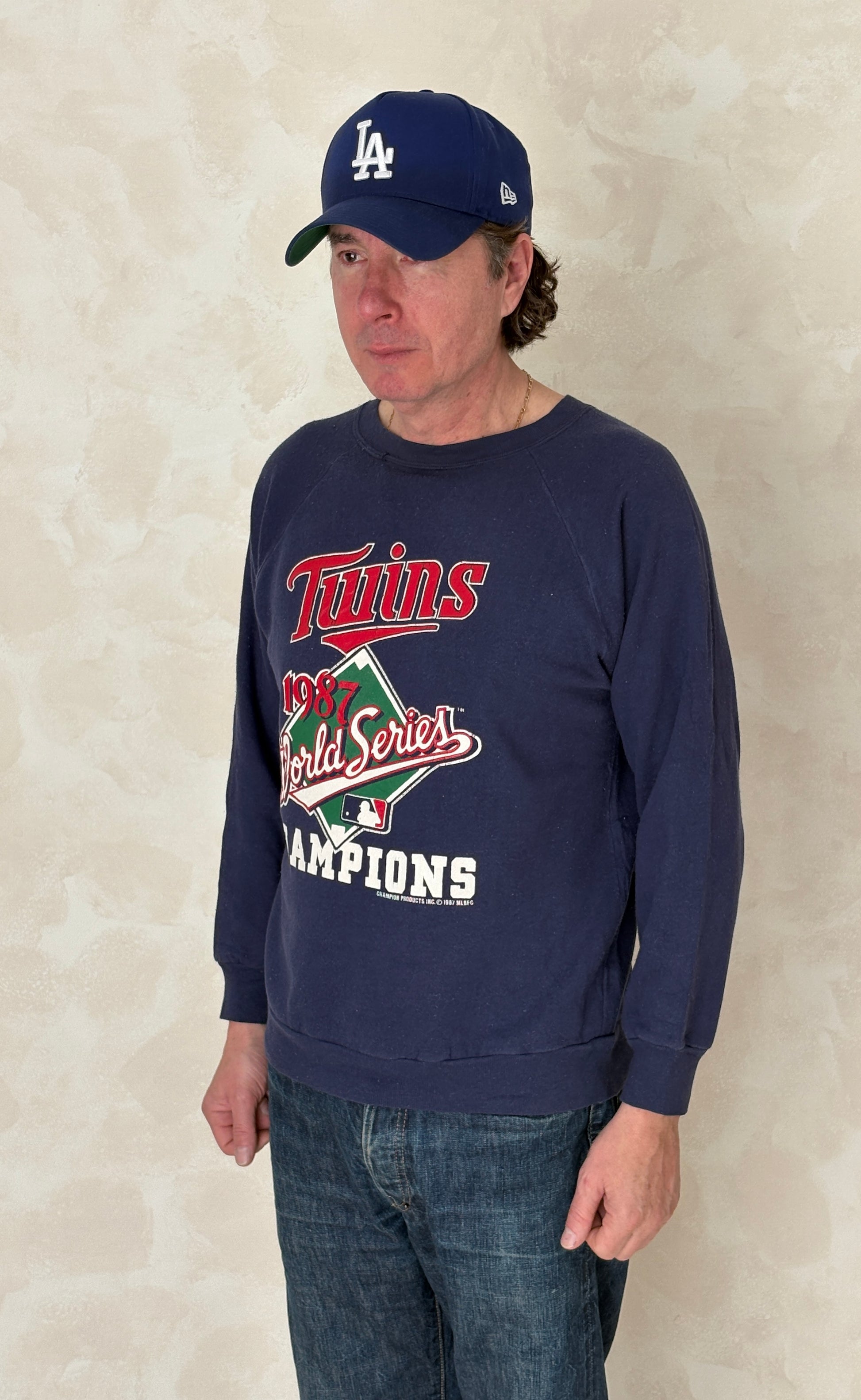 Size L Crew Neck Made in USA By Champion 1987 - USA Vintage Bcn