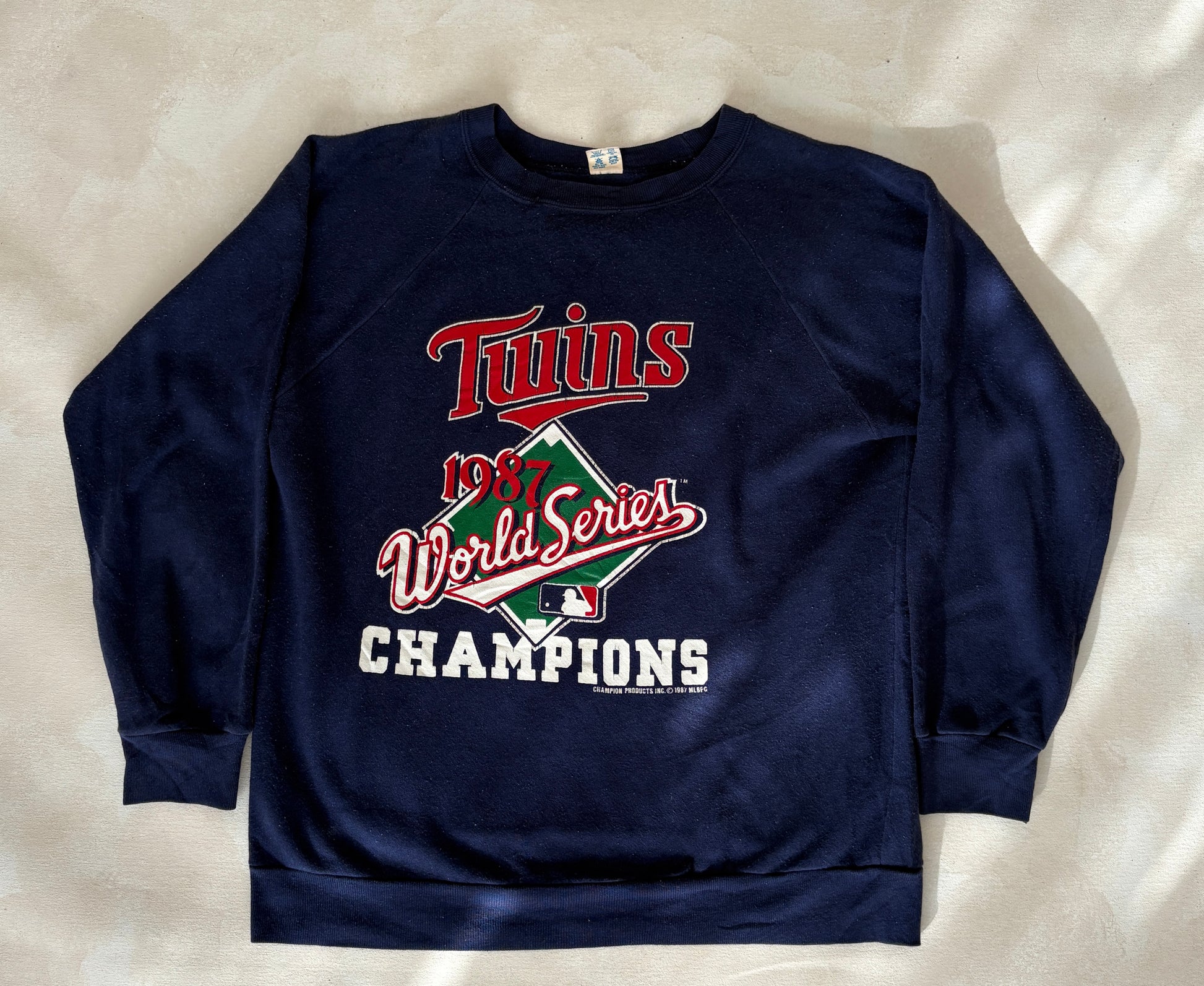 Size L Crew Neck Made in USA By Champion 1987 - USA Vintage Bcn
