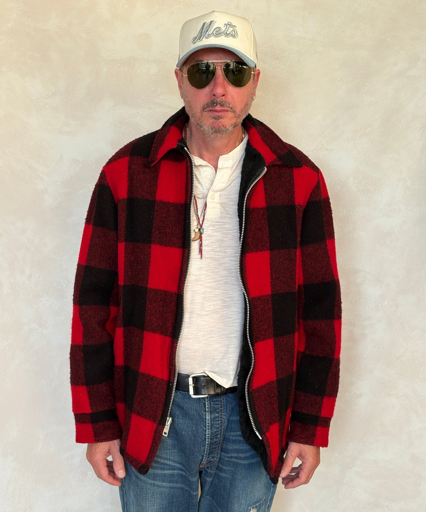 Large. Vintage Woolrich buffalo paid wool jacket - USA Vintage Bcn