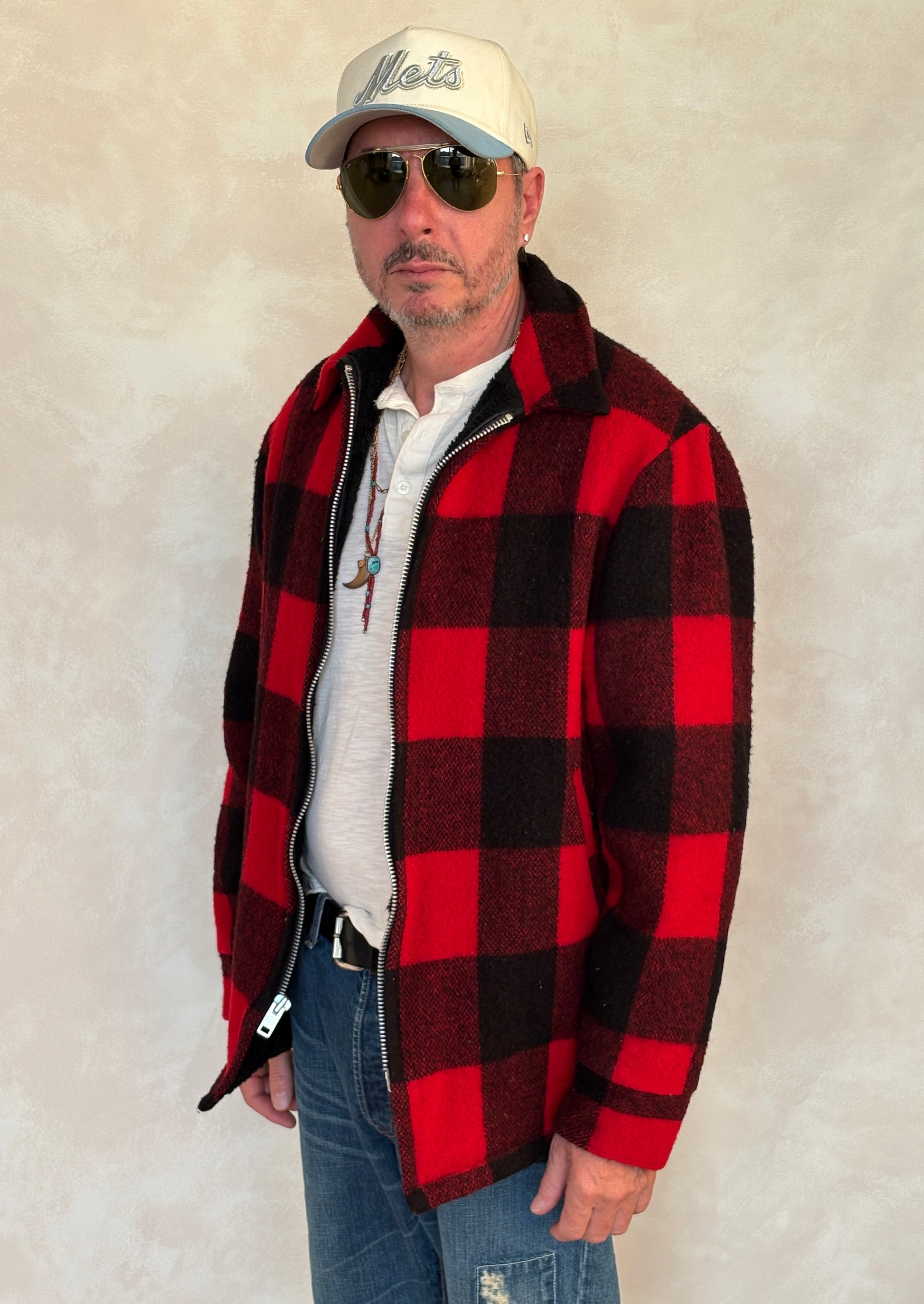 Large. Vintage Woolrich buffalo paid wool jacket - USA Vintage Bcn