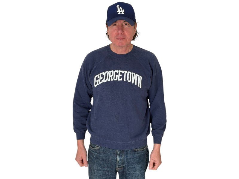 Size L Crew Neck Georgetown Made in USA By Hanes - USA Vintage Bcn