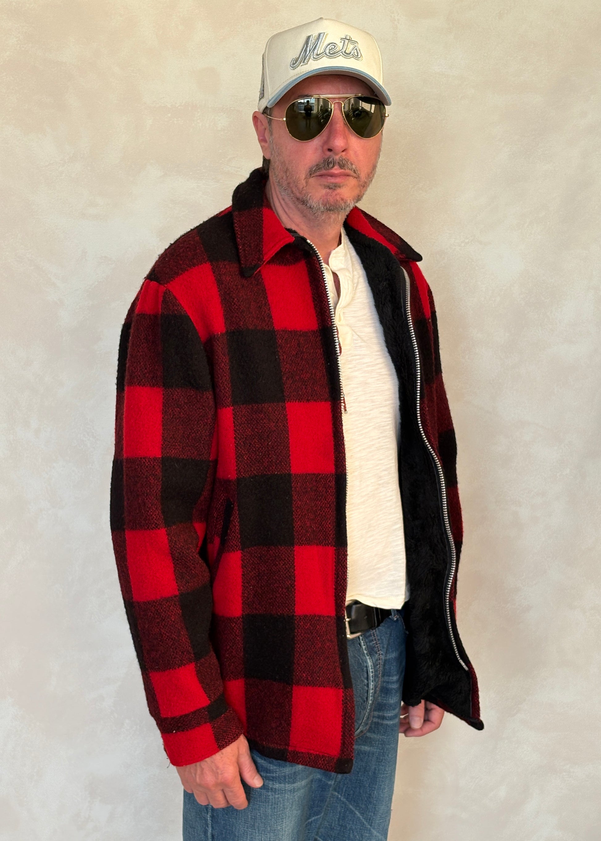 Large. Vintage Woolrich buffalo paid wool jacket - USA Vintage Bcn