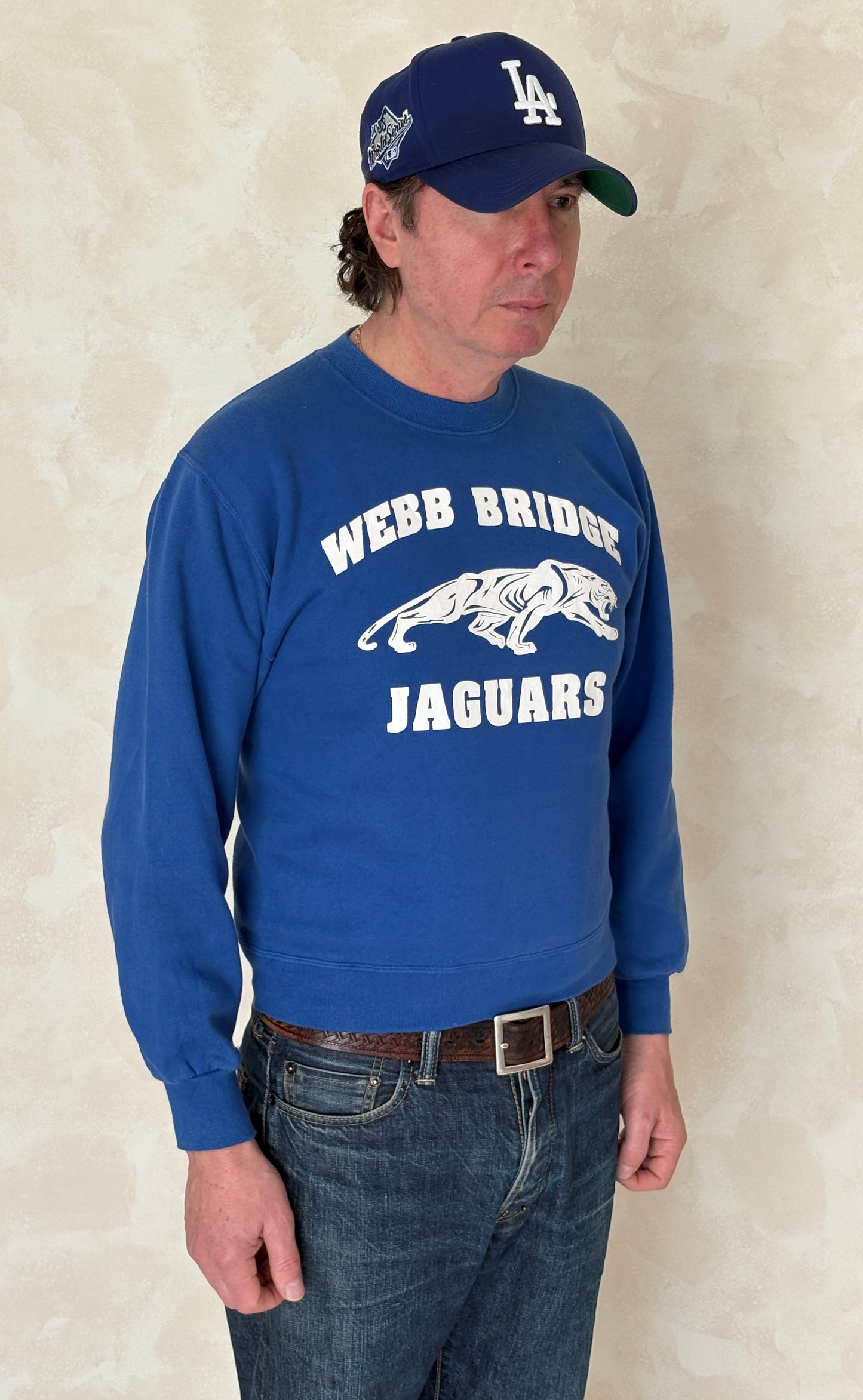 Size S Crew Neck Jaguars Made in USA By Jerzees - USA Vintage Bcn