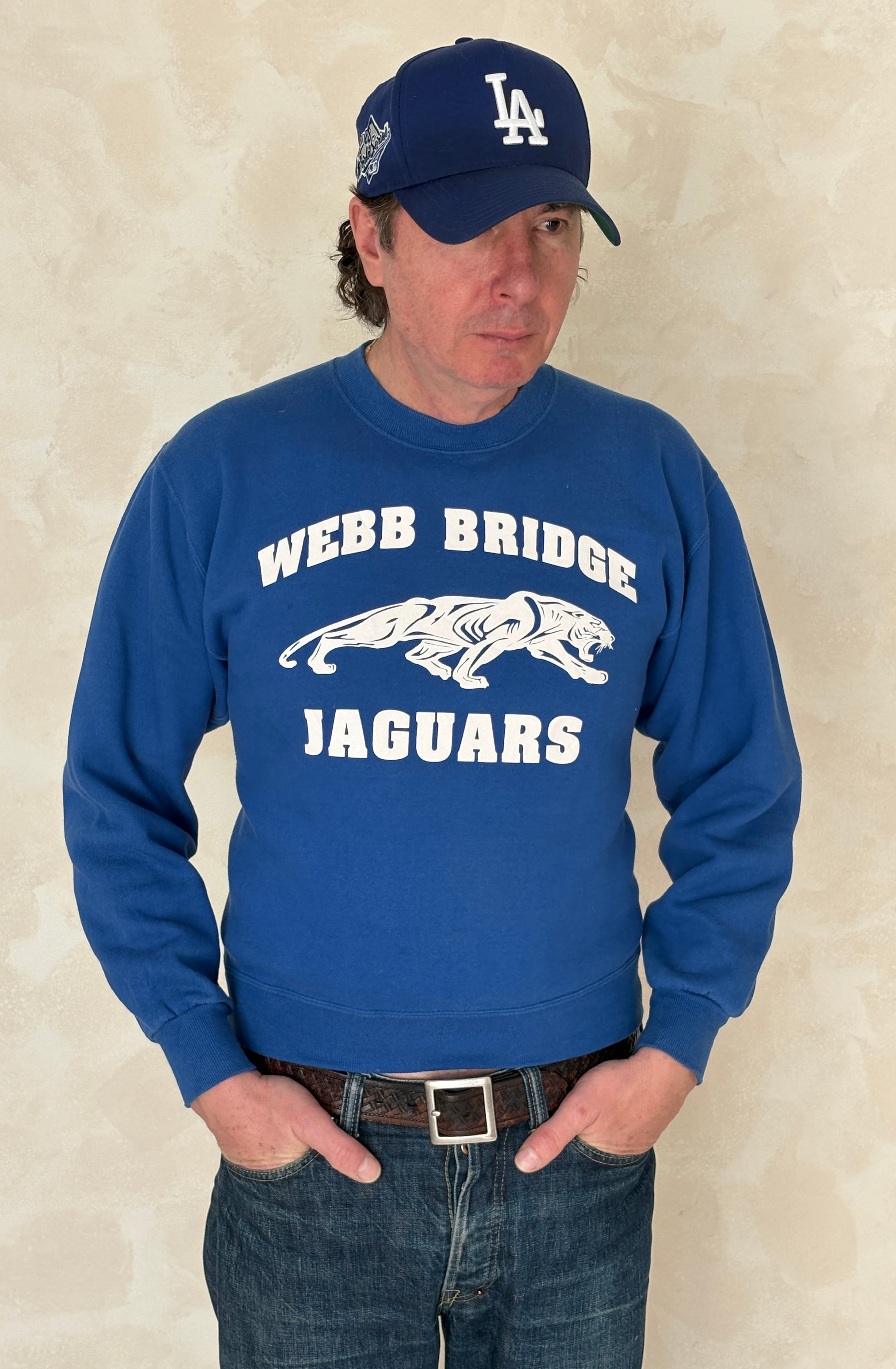 Size S Crew Neck Jaguars Made in USA By Jerzees - USA Vintage Bcn