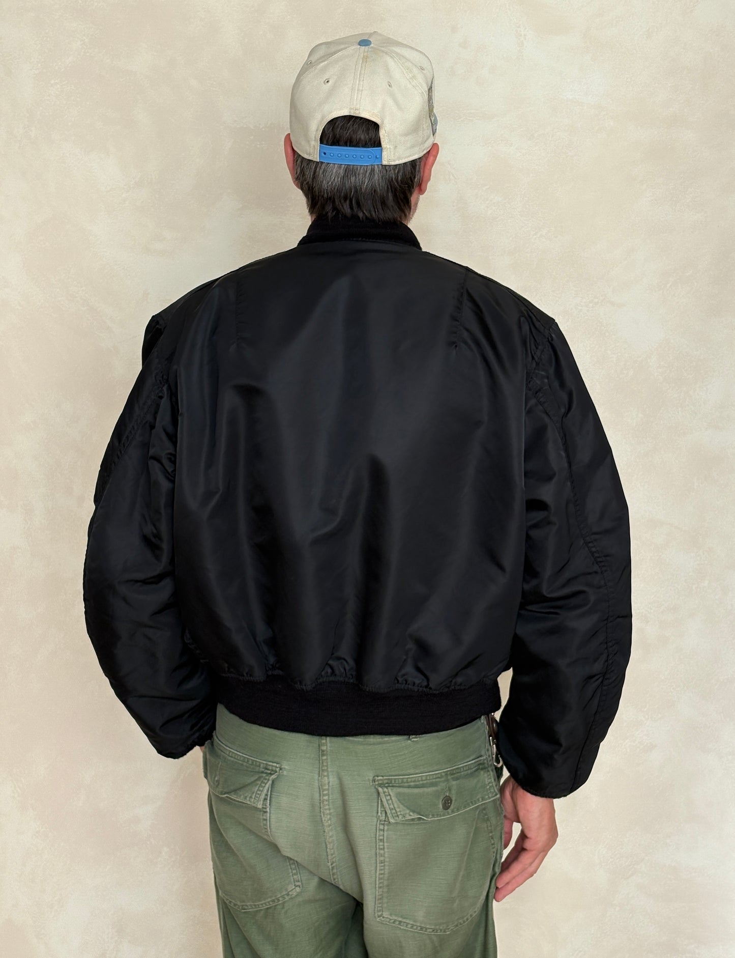 XL. vintage 90s Alpha Industries flying intermediate type MA-1 jacket, Made in USA