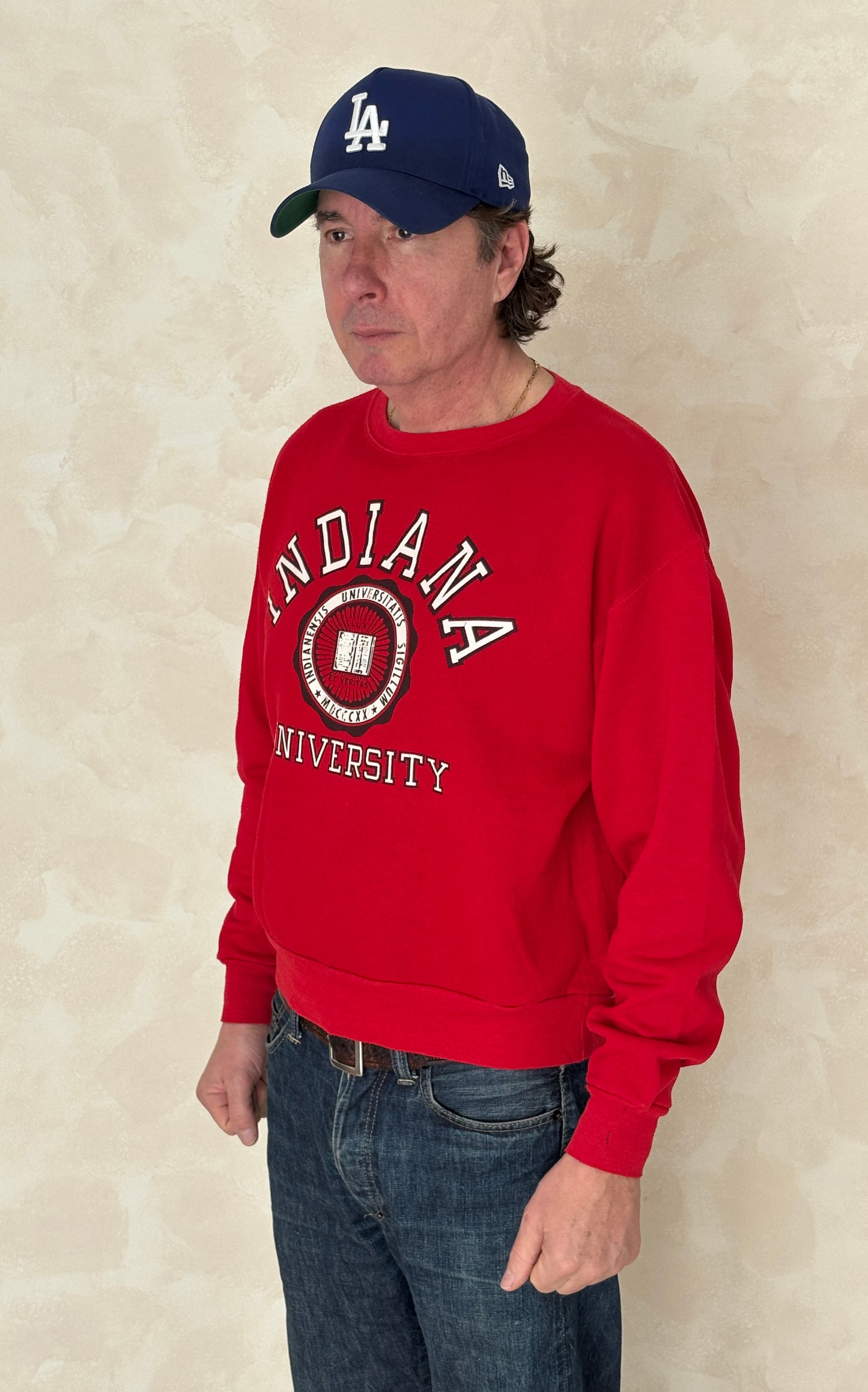 Size L Crew Neck Indiana University - USA Vintage Bcn