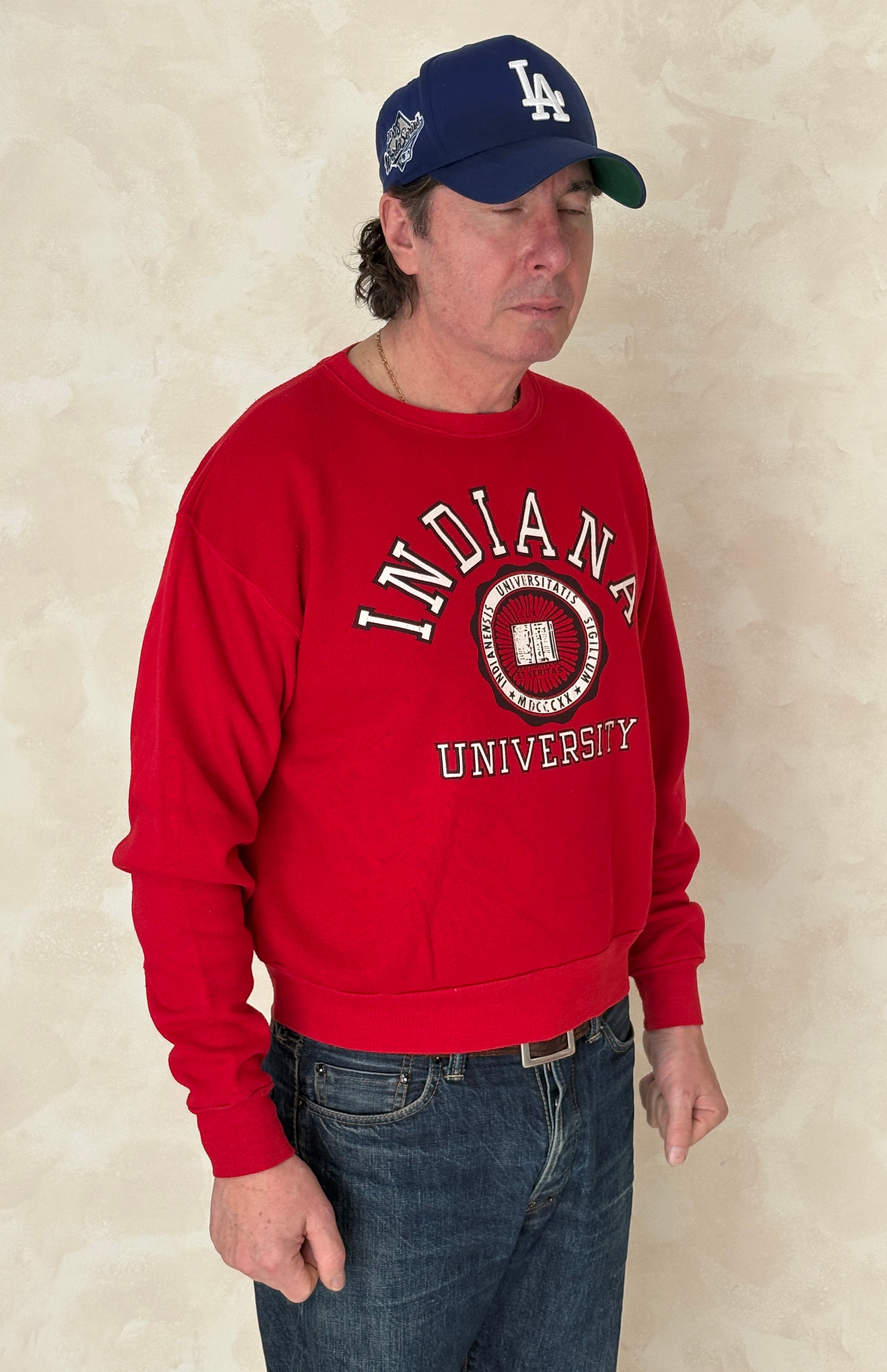 Size L Crew Neck Indiana University - USA Vintage Bcn