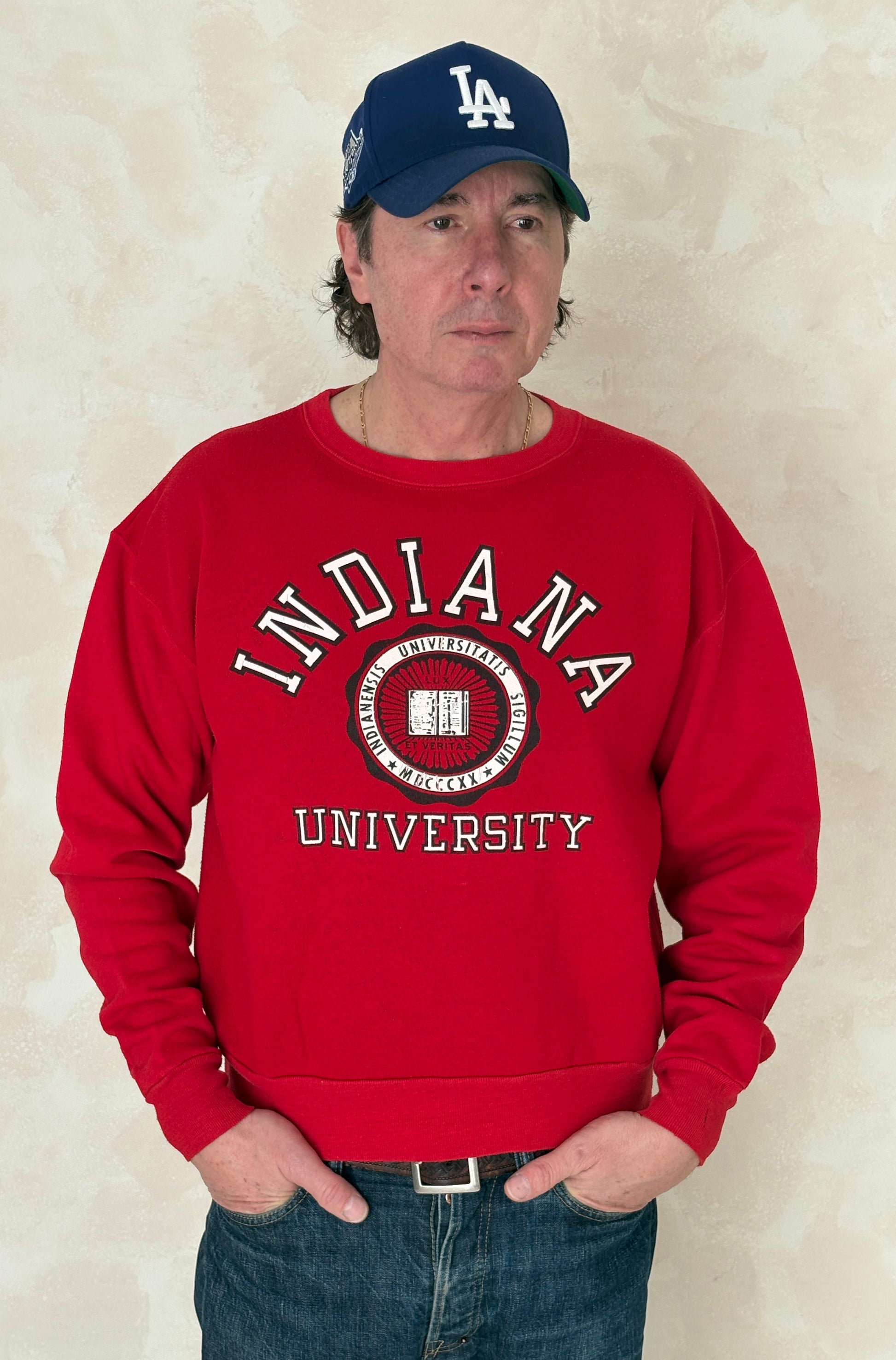 Size L Crew Neck Indiana University - USA Vintage Bcn