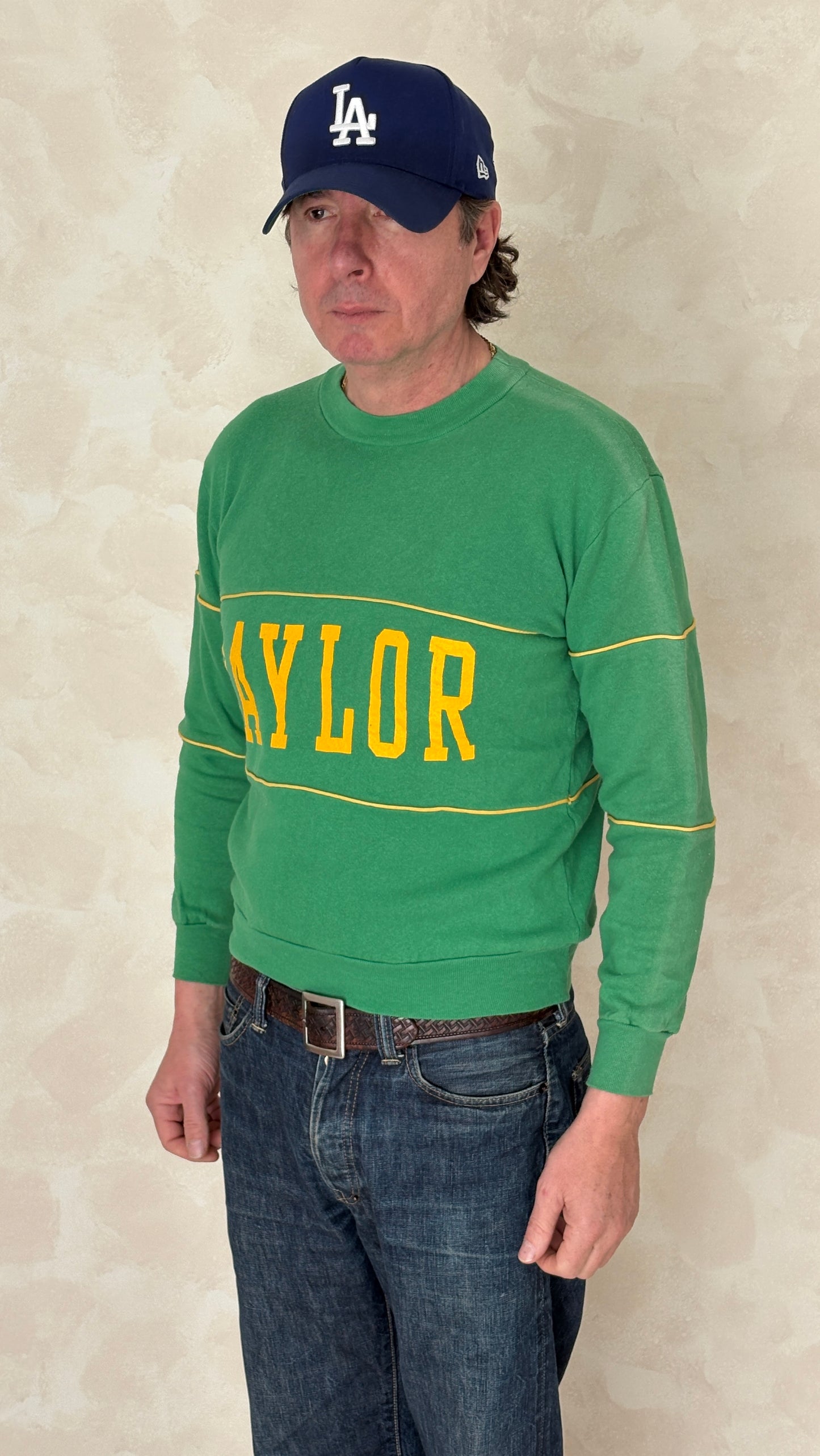 Size S Crew Neck 80s Baylor Made in USA - USA Vintage Bcn