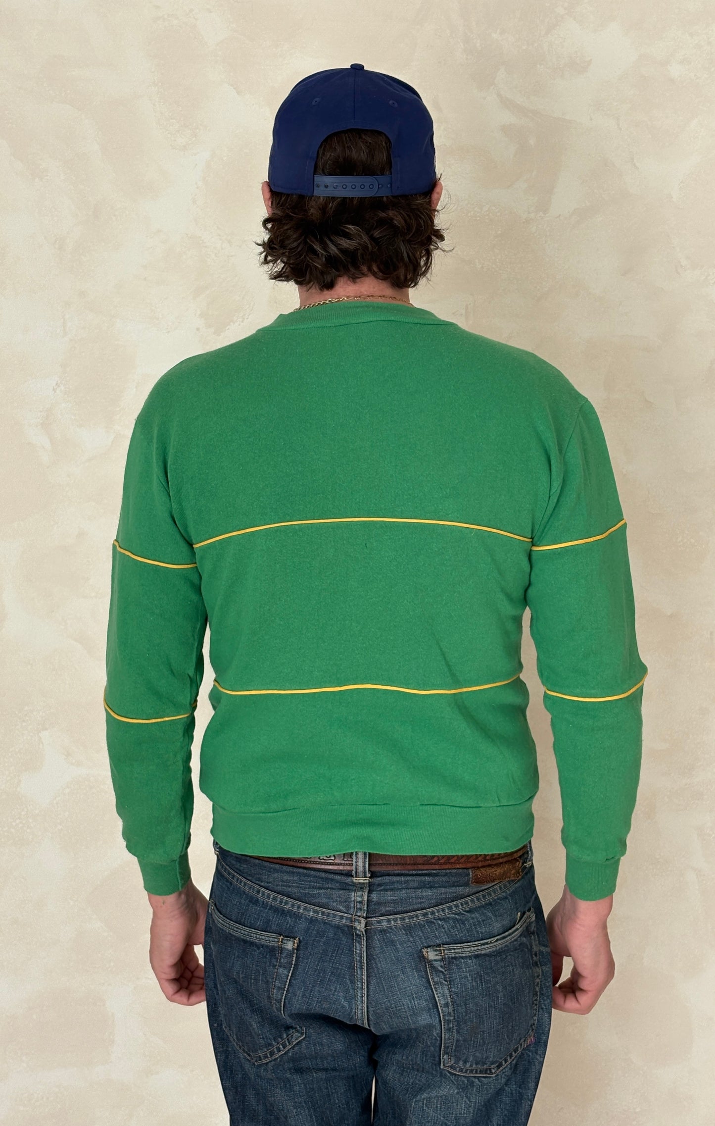 Size S Crew Neck 80s Baylor Made in USA - USA Vintage Bcn