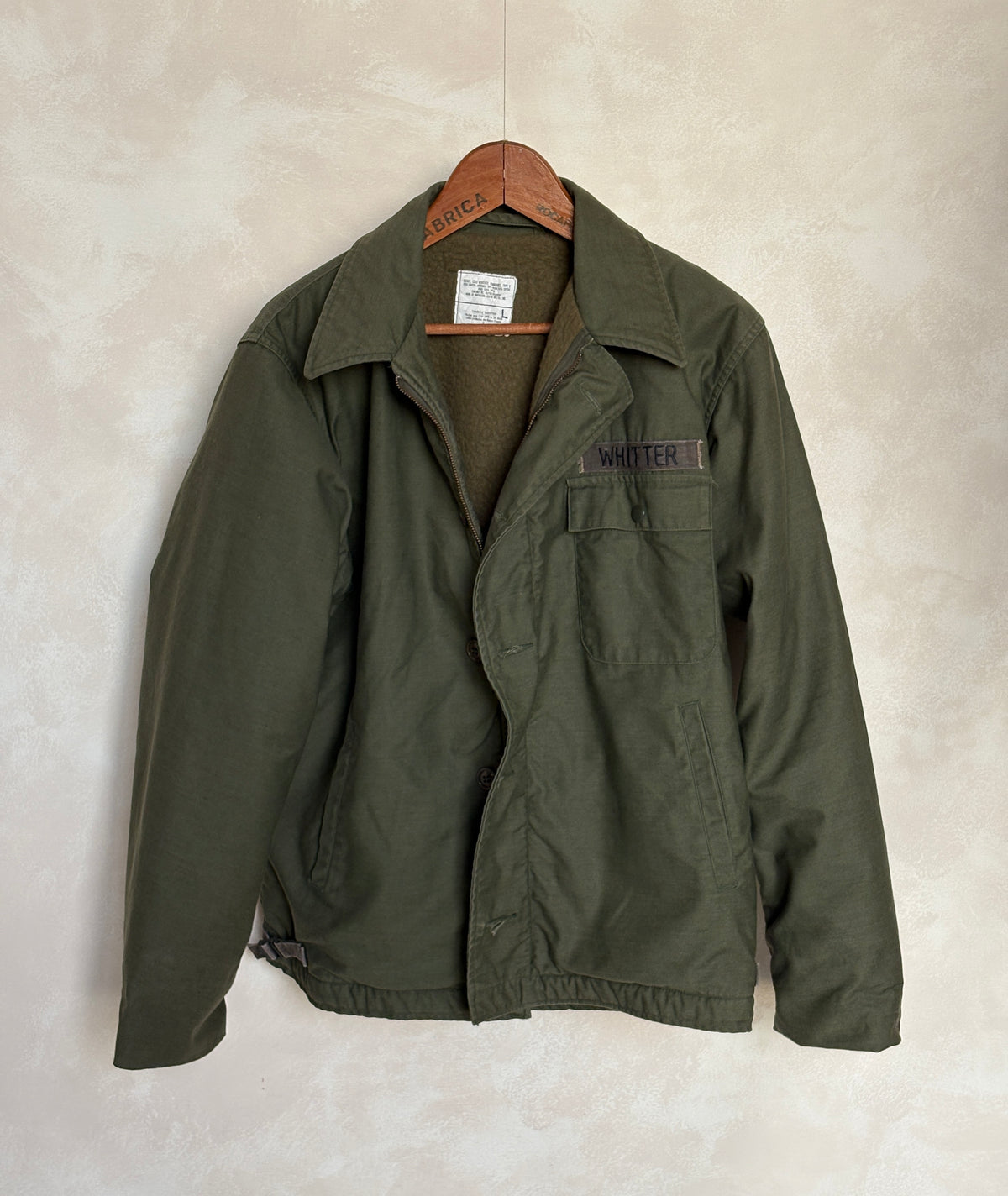 US Navy A-2 Deck Jacket — 1986 Issue, Authentic Military Outerwear. Size Large-AJ357 Studio
