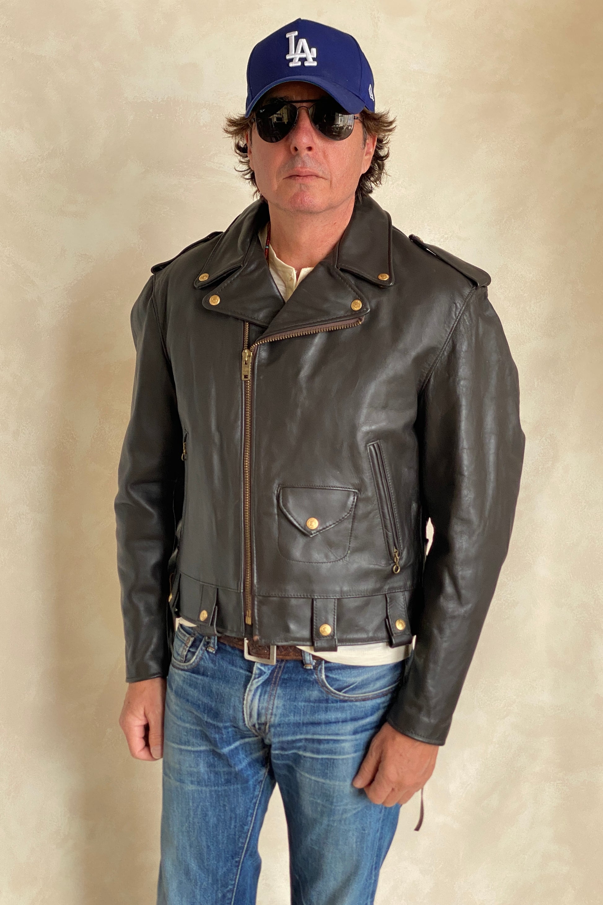 Size 40 USA (50 EU) Vintage New Schott Perfecto leather jacket. Made in USA - USA Vintage Bcn