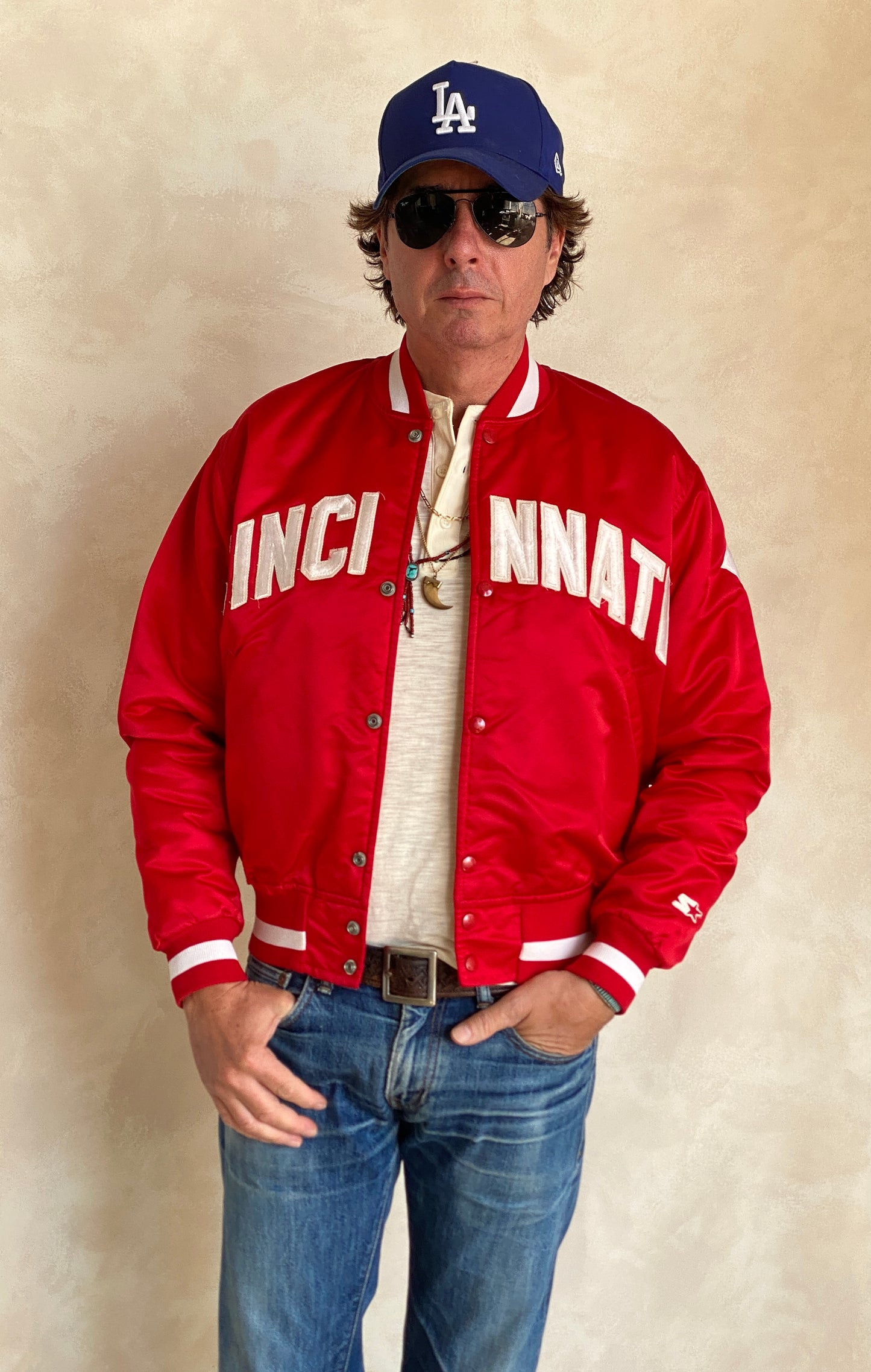 Med.  80s Vintage Cincinnati Starter jacket Made in USA