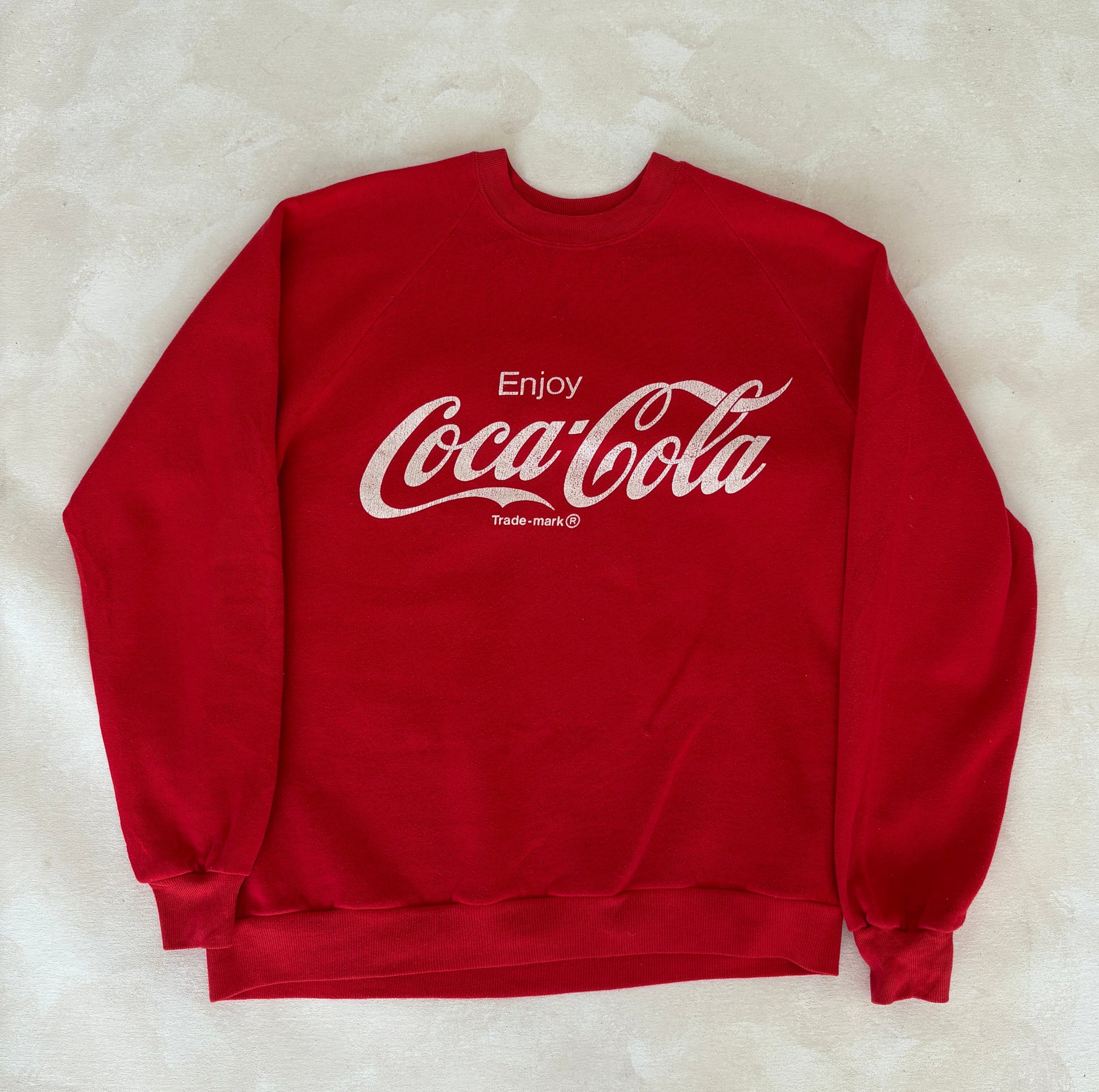 Size L Crew Neck Coca cola Made in USA By Jerzees - USA Vintage Bcn