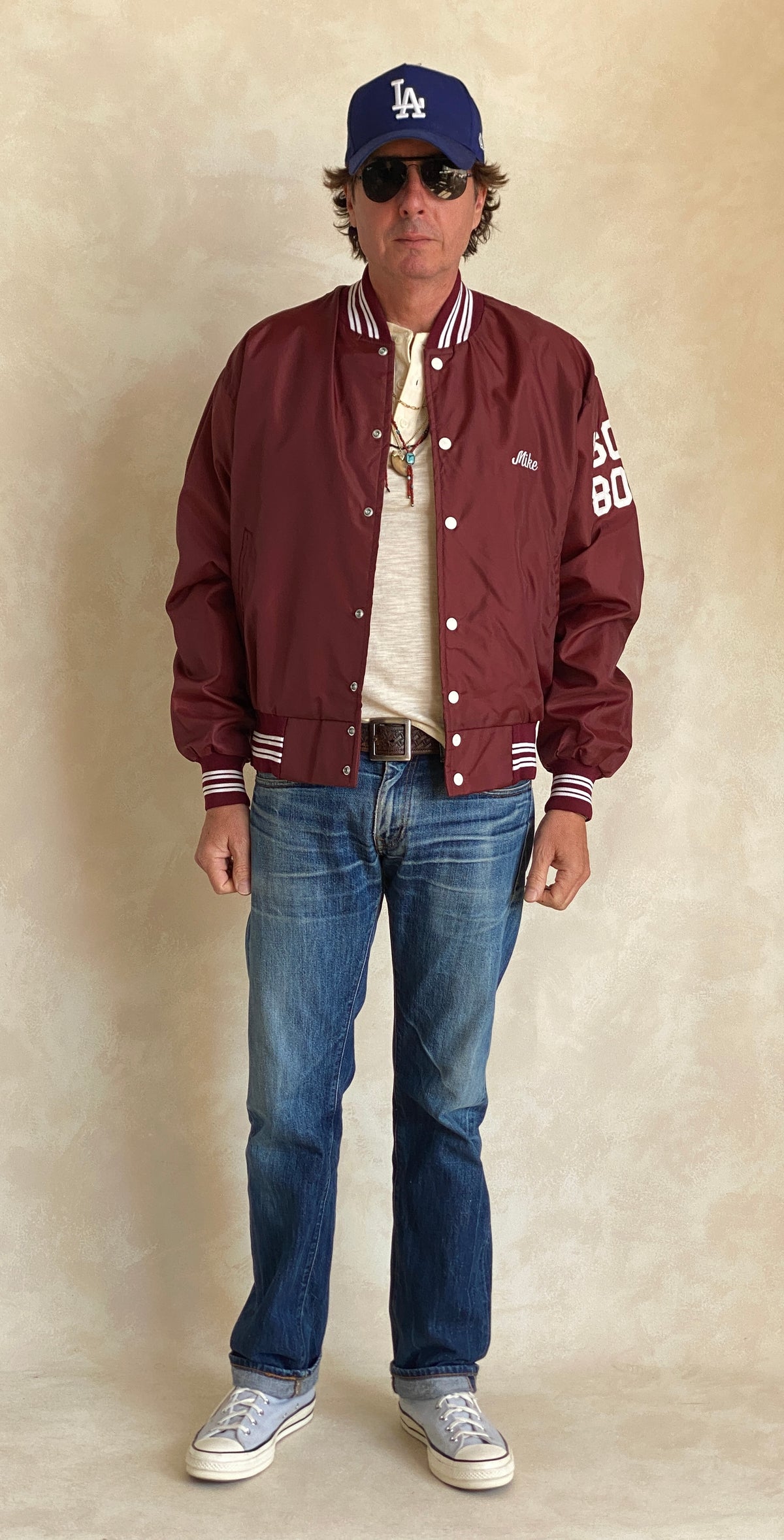 Large. 1991 Vintage Nylon track jacket / Varsity. Made in USA-AJ357 Studio