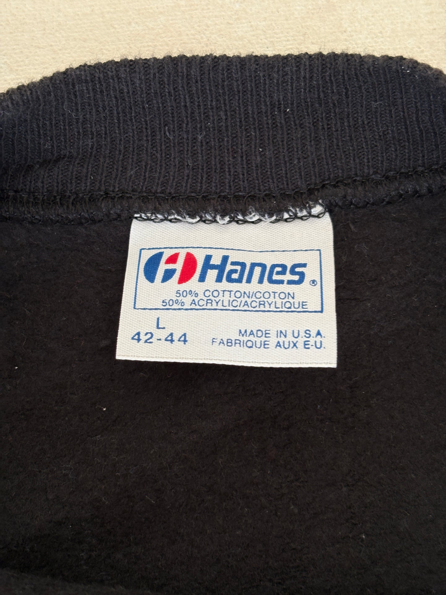 Size L Crew Neck 80s USS Enterprise CVN-65 Made In USA By Hanes - USA Vintage Bcn