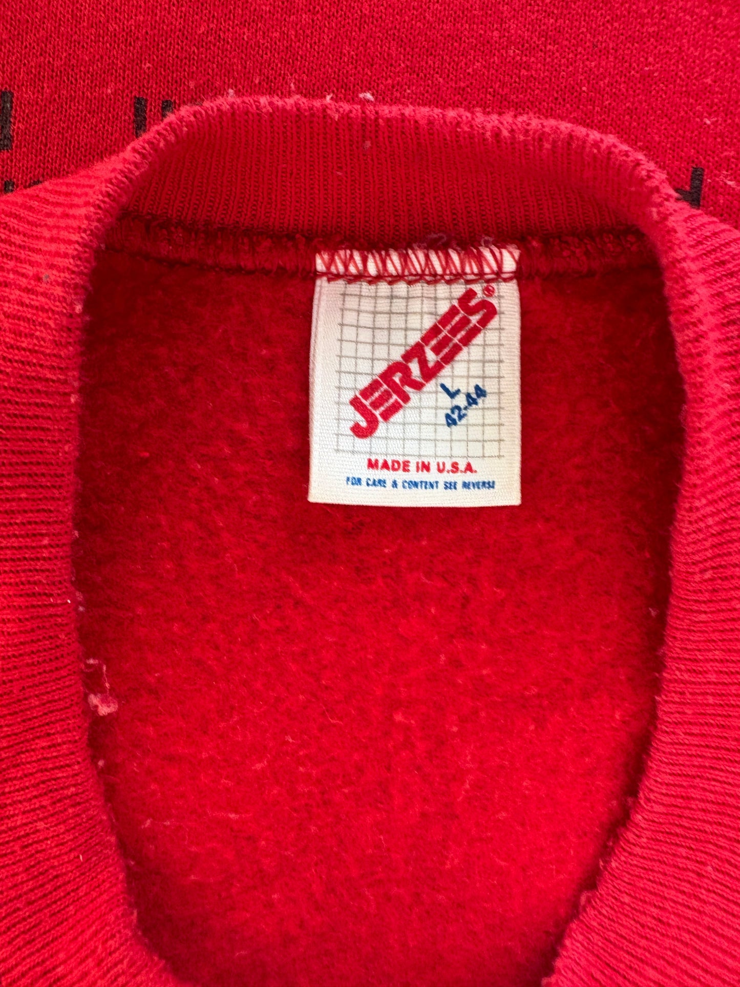 Size L 90s Crew Neck Raceway Made In USA By Jerzees - USA Vintage Bcn