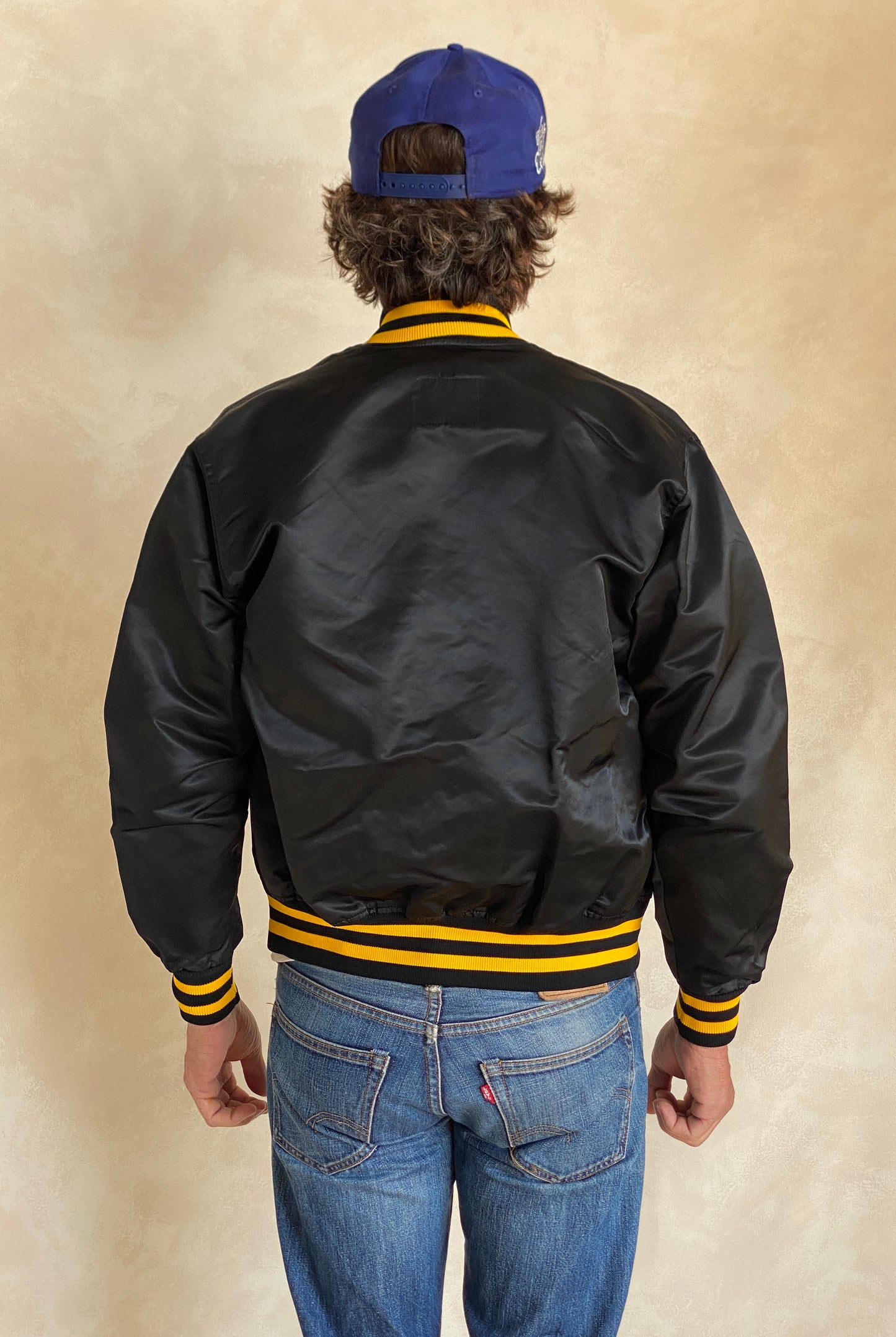 Vintage Pittsburgh Pirates Starter satin jacket made in USA, classic 80s MLB style, size small