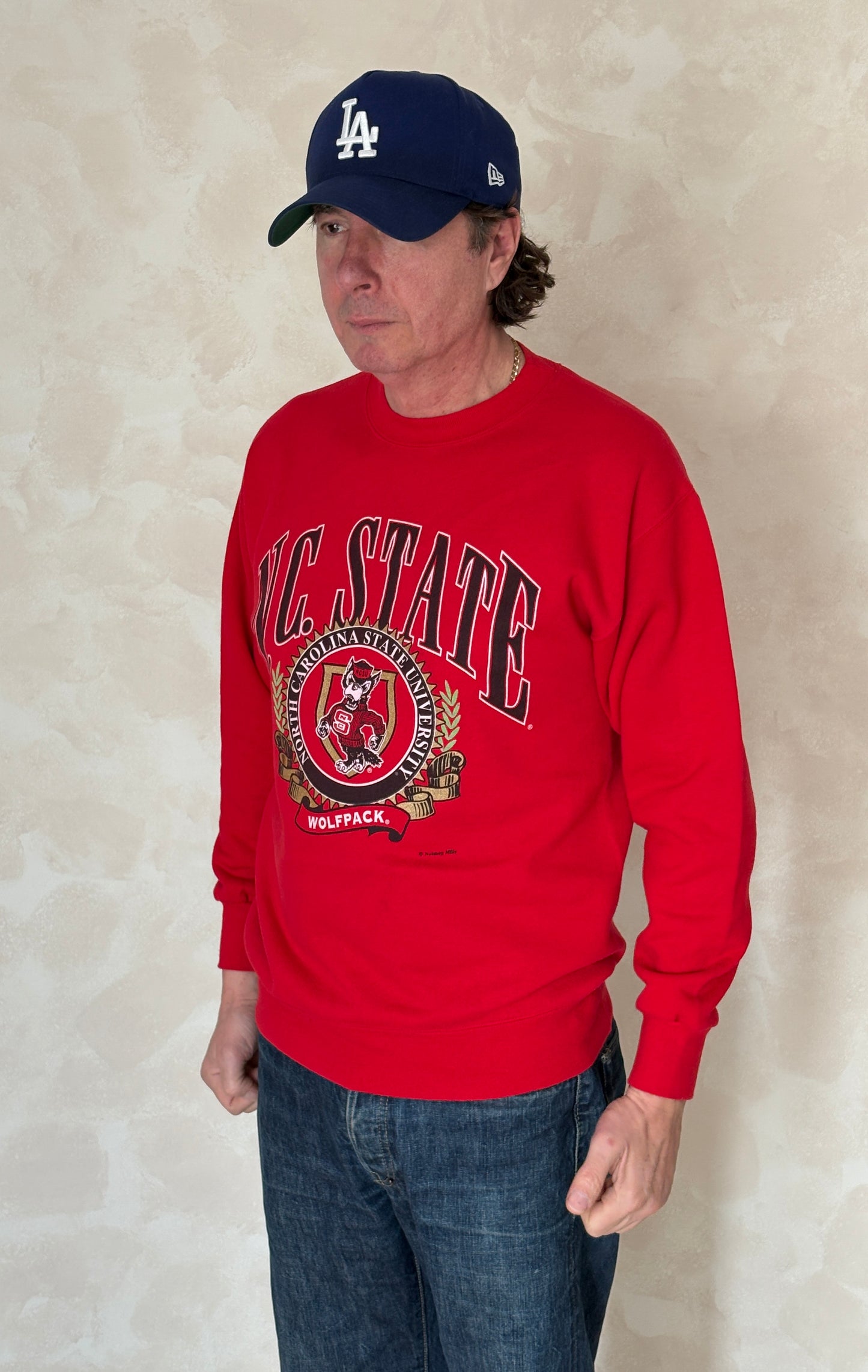 Size M Crew Neck N.C State Made By Nutmeg - USA Vintage Bcn