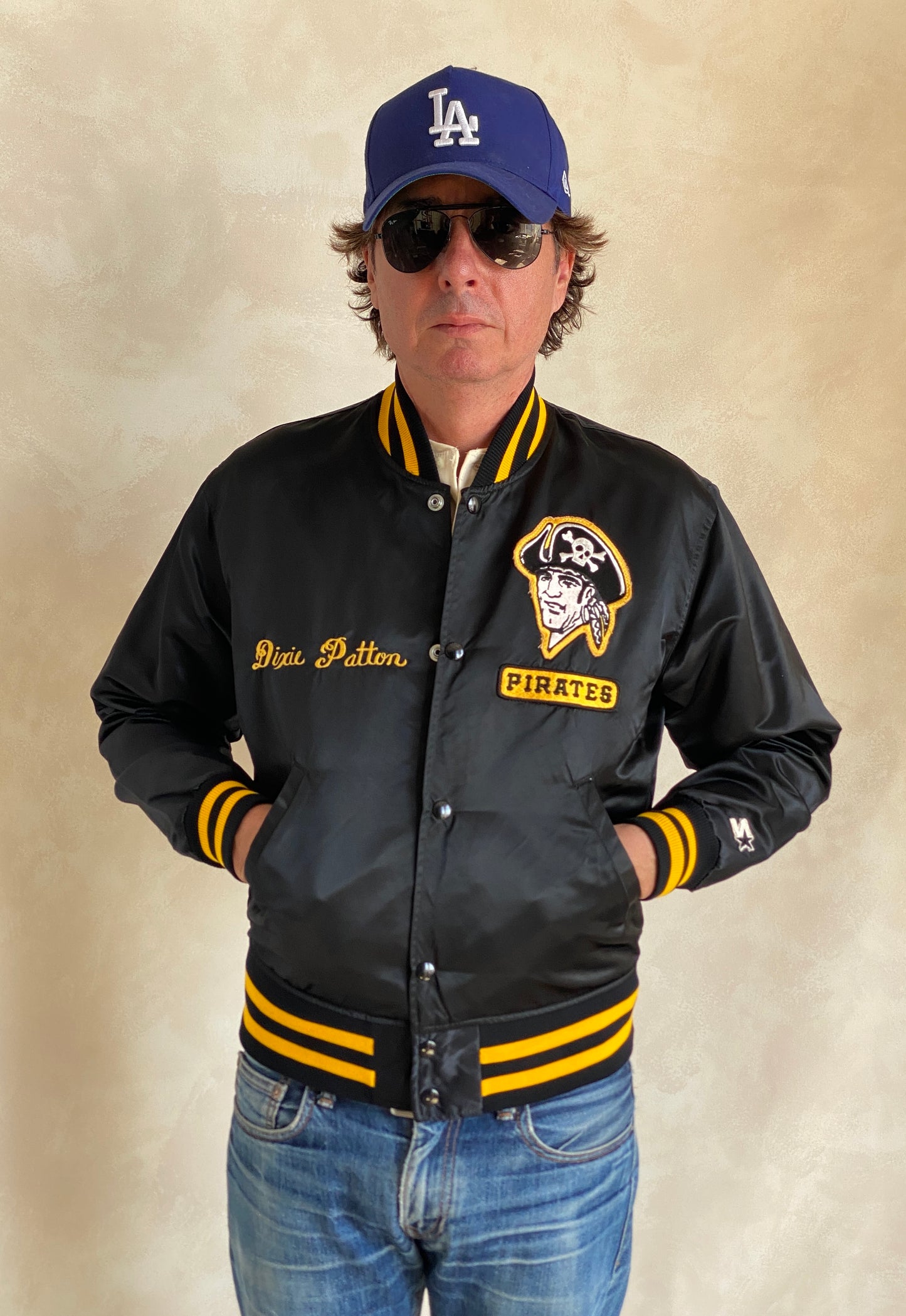 Vintage Pittsburgh Pirates Starter satin jacket made in USA, classic 80s MLB style, size small