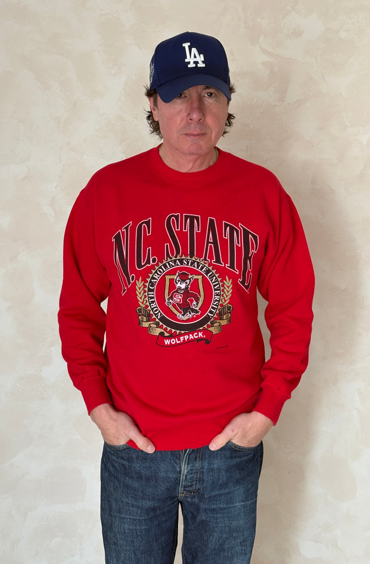 Size M Crew Neck N.C State Made By Nutmeg - USA Vintage Bcn