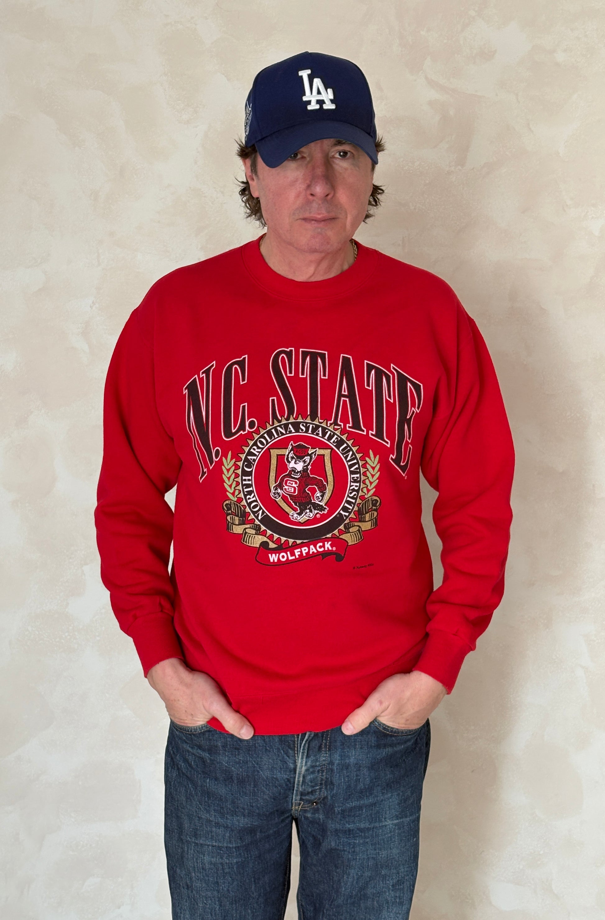 Size M Crew Neck N.C State Made By Nutmeg - USA Vintage Bcn