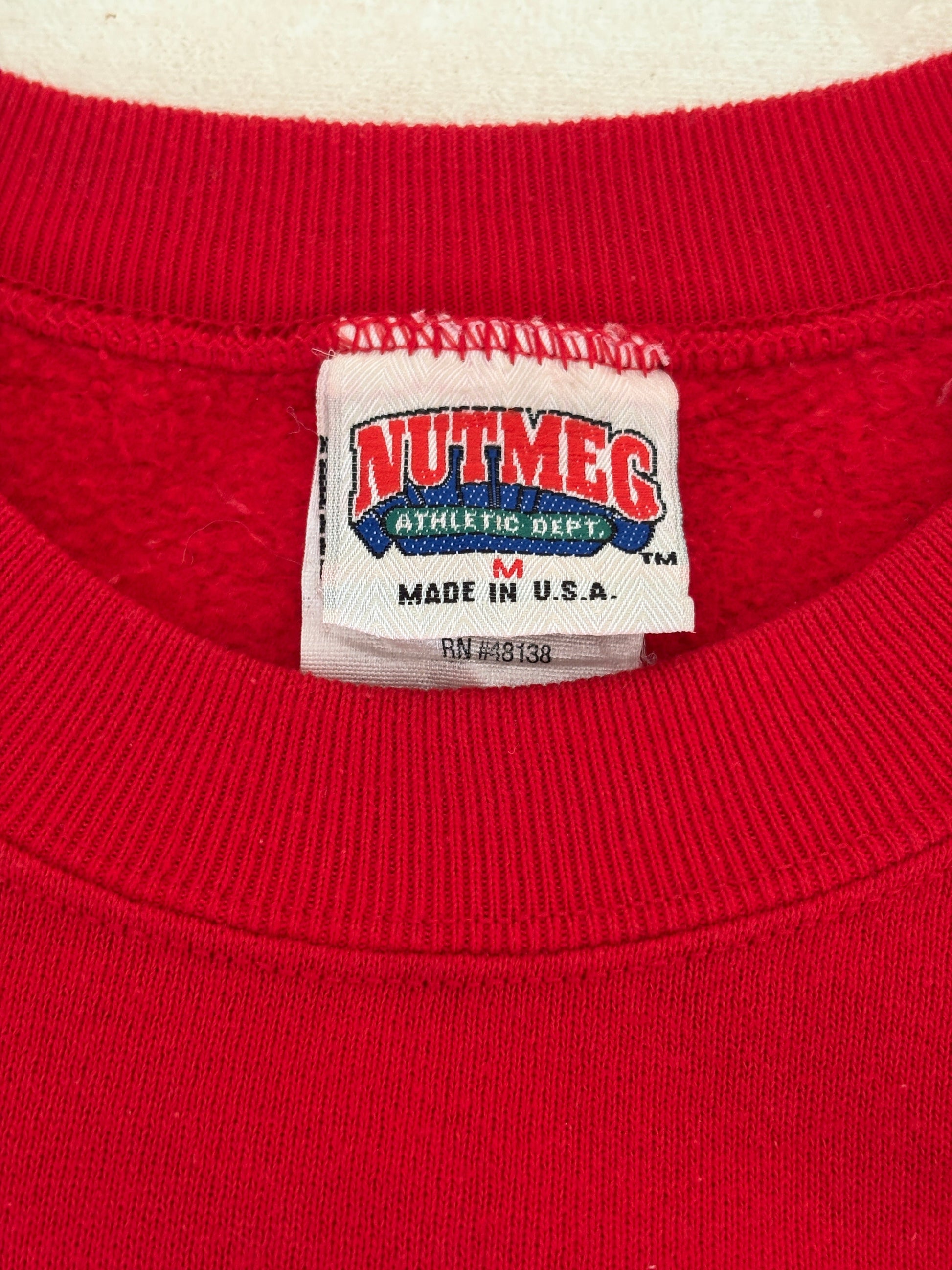 Size M Crew Neck N.C State Made By Nutmeg - USA Vintage Bcn