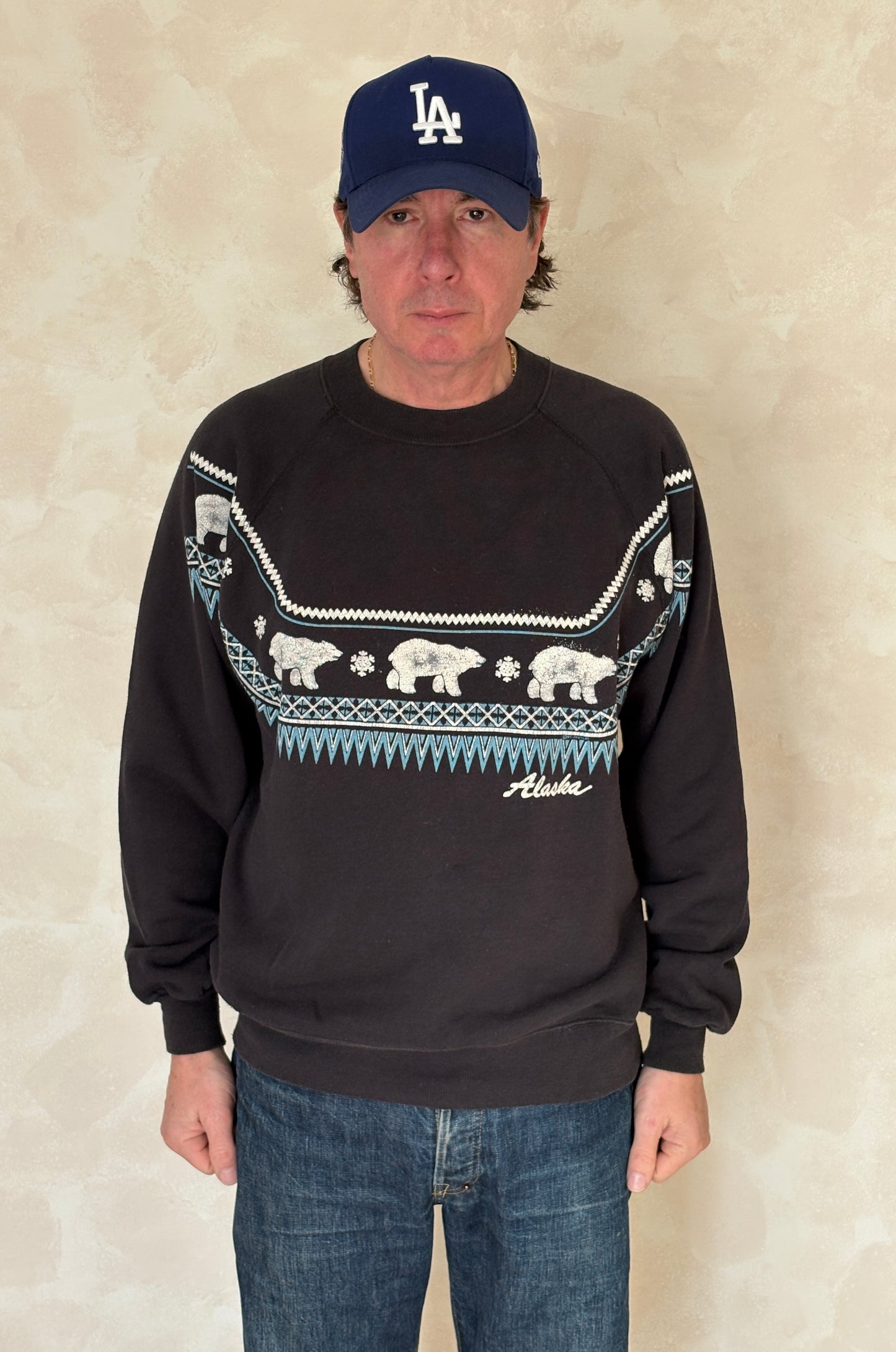 Size XL Crew Neck Alaska Made in USA By Hanes - USA Vintage Bcn