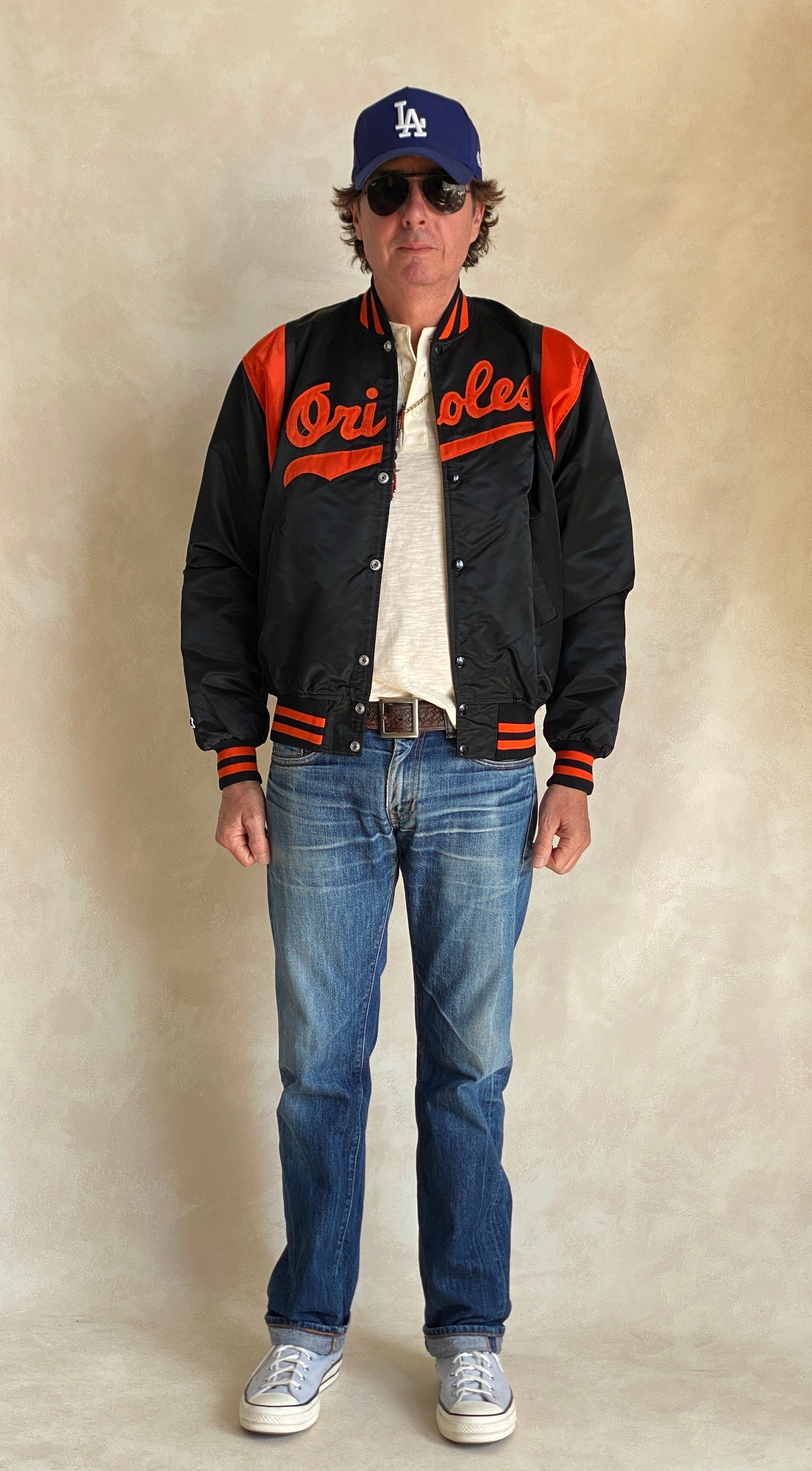 Large.  80s Vintage Orioles Starter jacket Made in USA