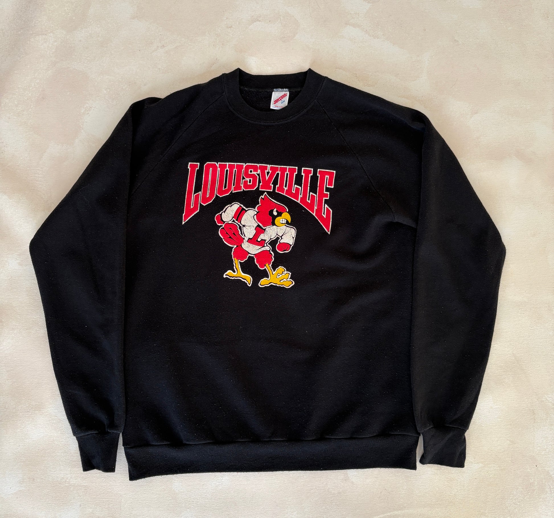 Size L Crew Neck Louisville Made in USA By Jerzees - USA Vintage Bcn