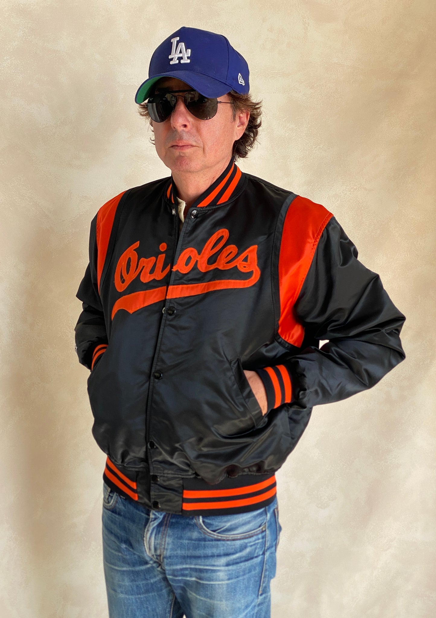Large.  80s Vintage Orioles Starter jacket Made in USA