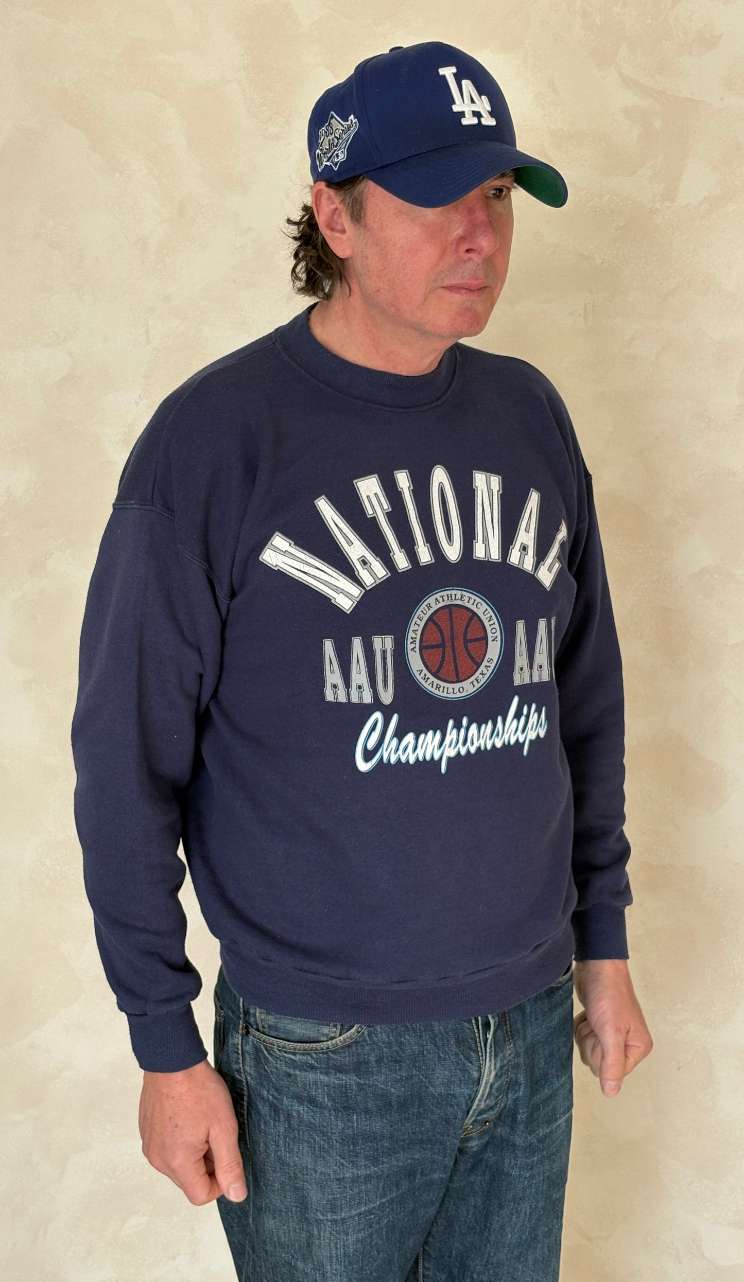 Size L Crew Neck National Championship Made In USA By Hanes - USA Vintage Bcn