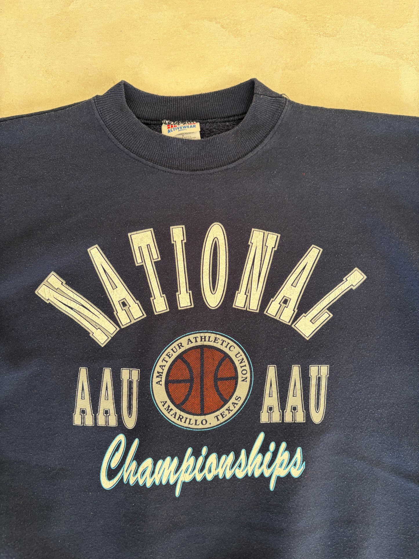 Size L Crew Neck National Championship Made In USA By Hanes - USA Vintage Bcn