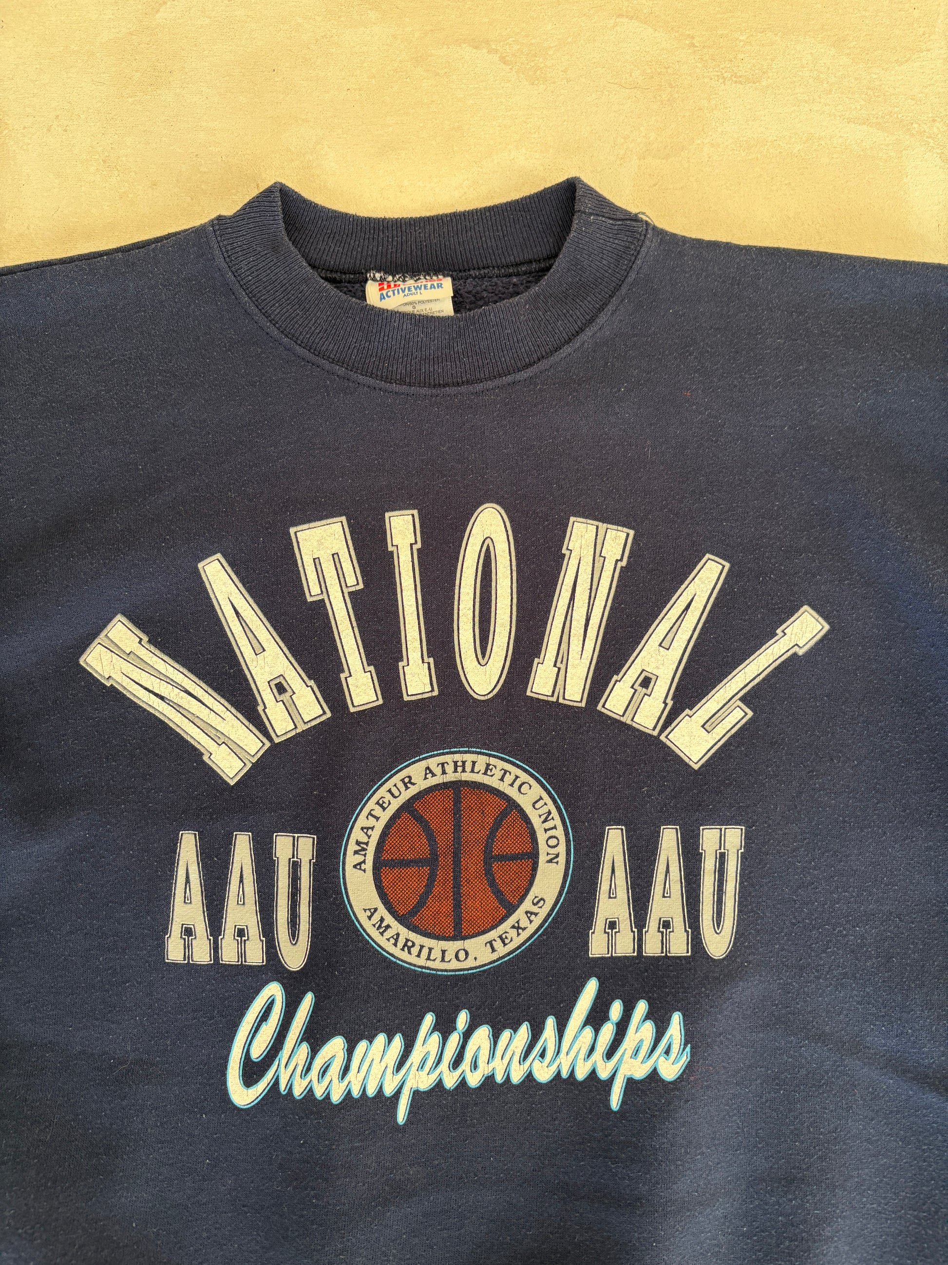 Size L Crew Neck National Championship Made In USA By Hanes - USA Vintage Bcn